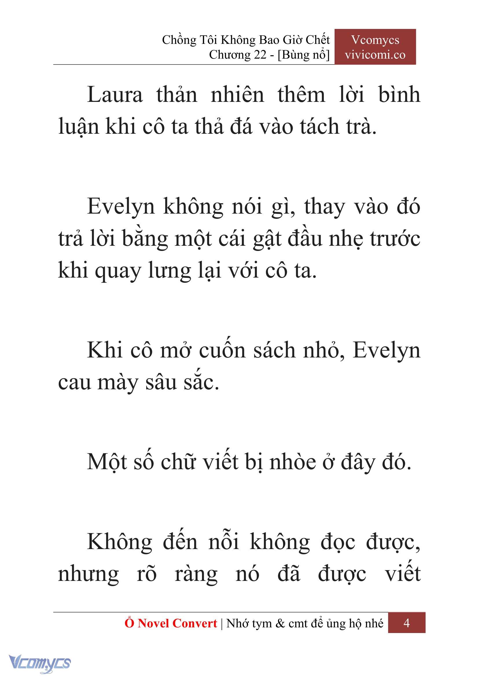 [Novel] Chồng Tôi Không Bao Giờ Chết Chap 22 - Trang 2
