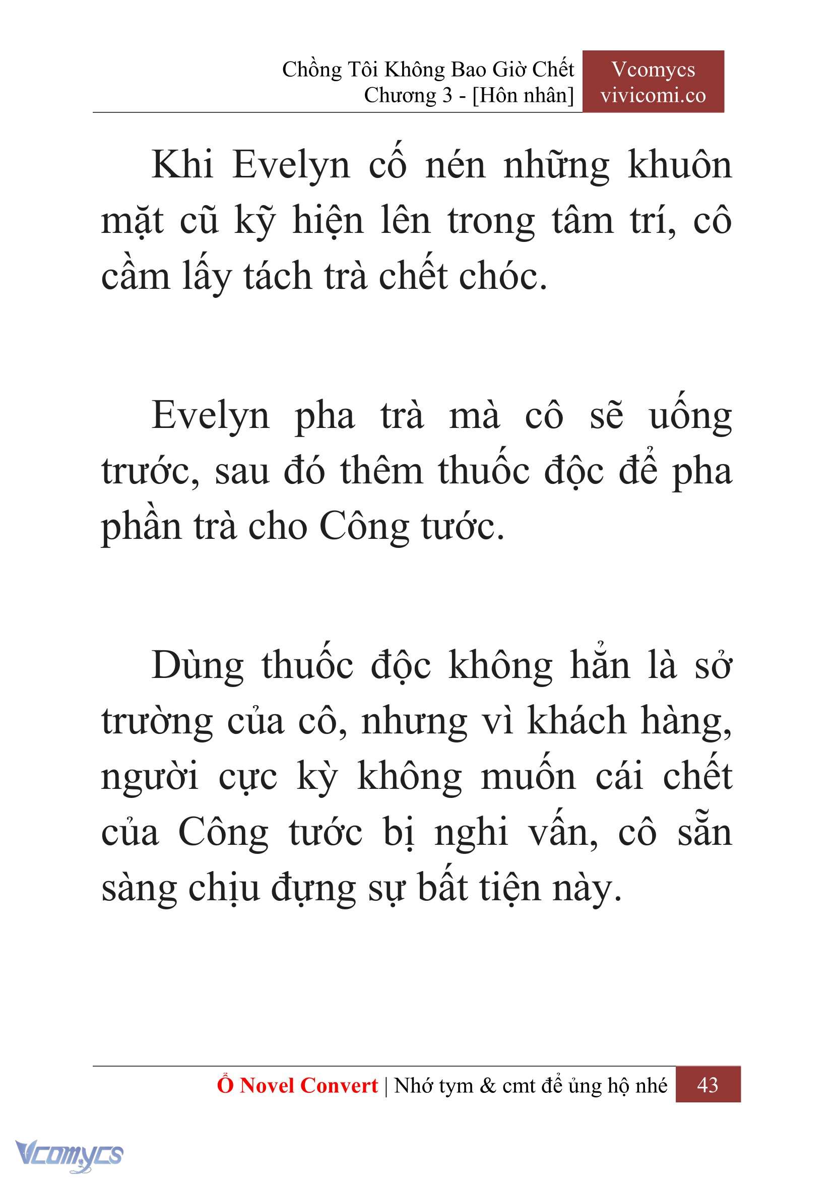 [Novel] Chồng Tôi Không Bao Giờ Chết Chap 3 - Trang 2