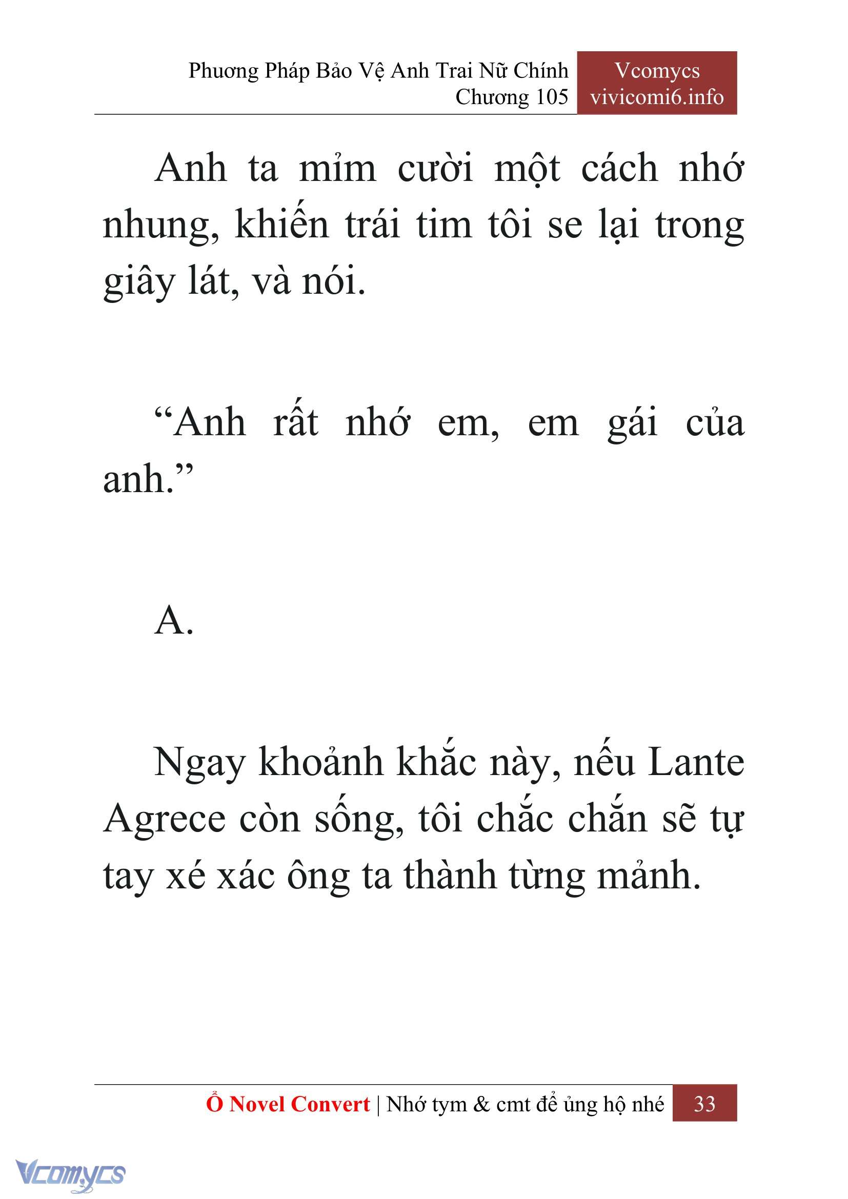 [Novel] Phương Pháp Bảo Vệ Anh Trai Nữ Chính Chap 105 - Trang 2