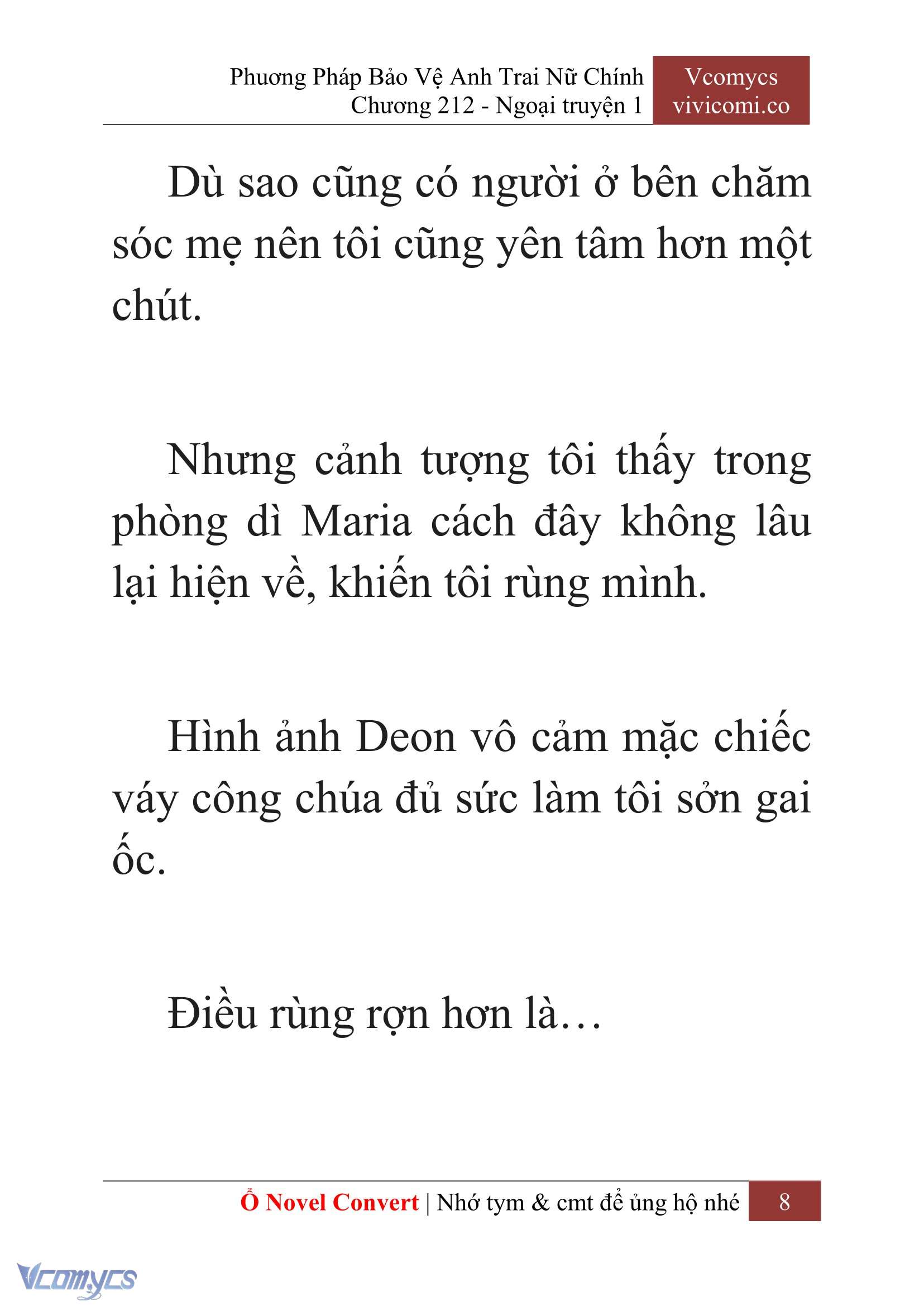 [Novel] Phương Pháp Bảo Vệ Anh Trai Nữ Chính Chap 212 - Trang 2