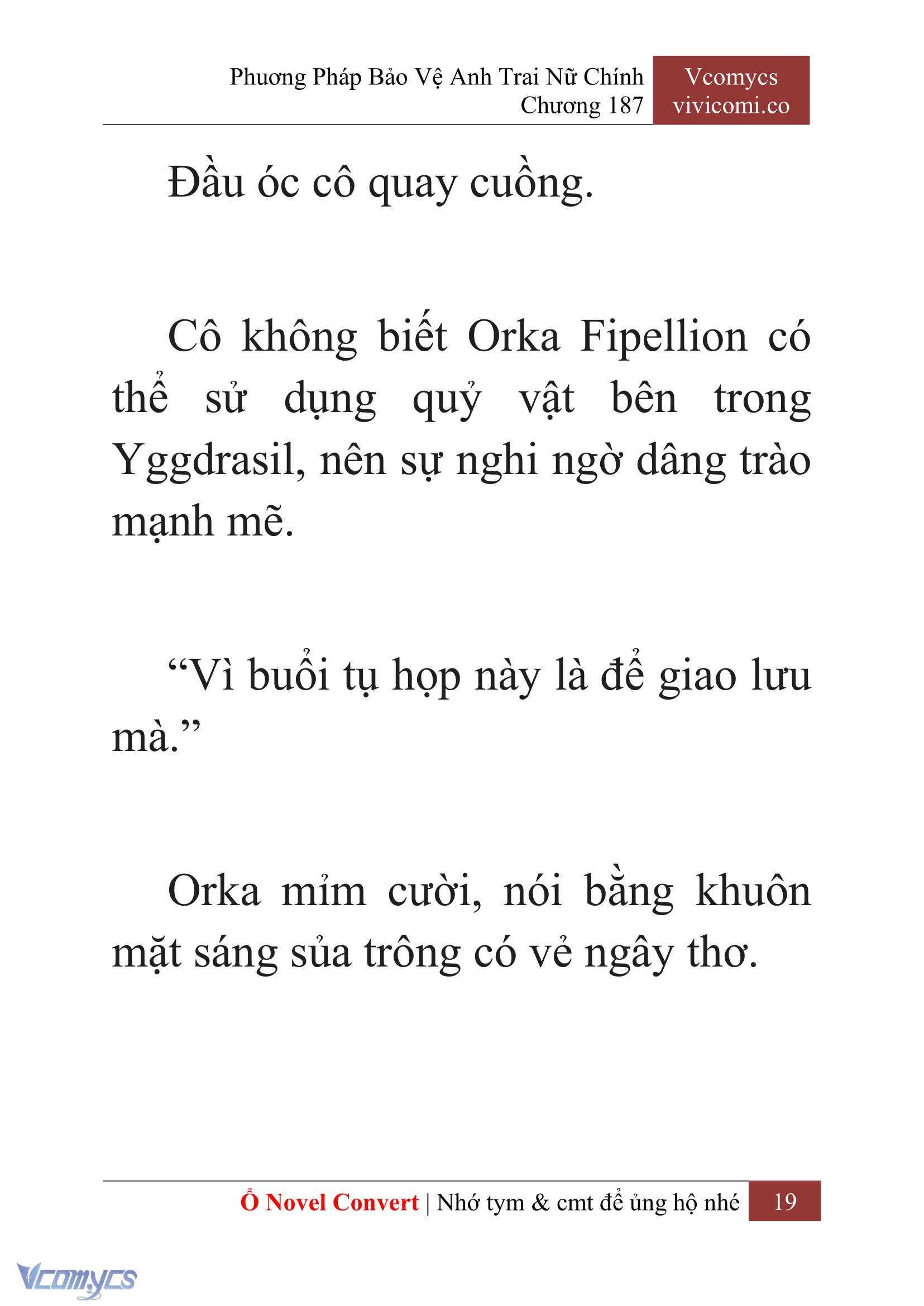 [Novel] Phương Pháp Bảo Vệ Anh Trai Nữ Chính Chap 187 - Trang 2