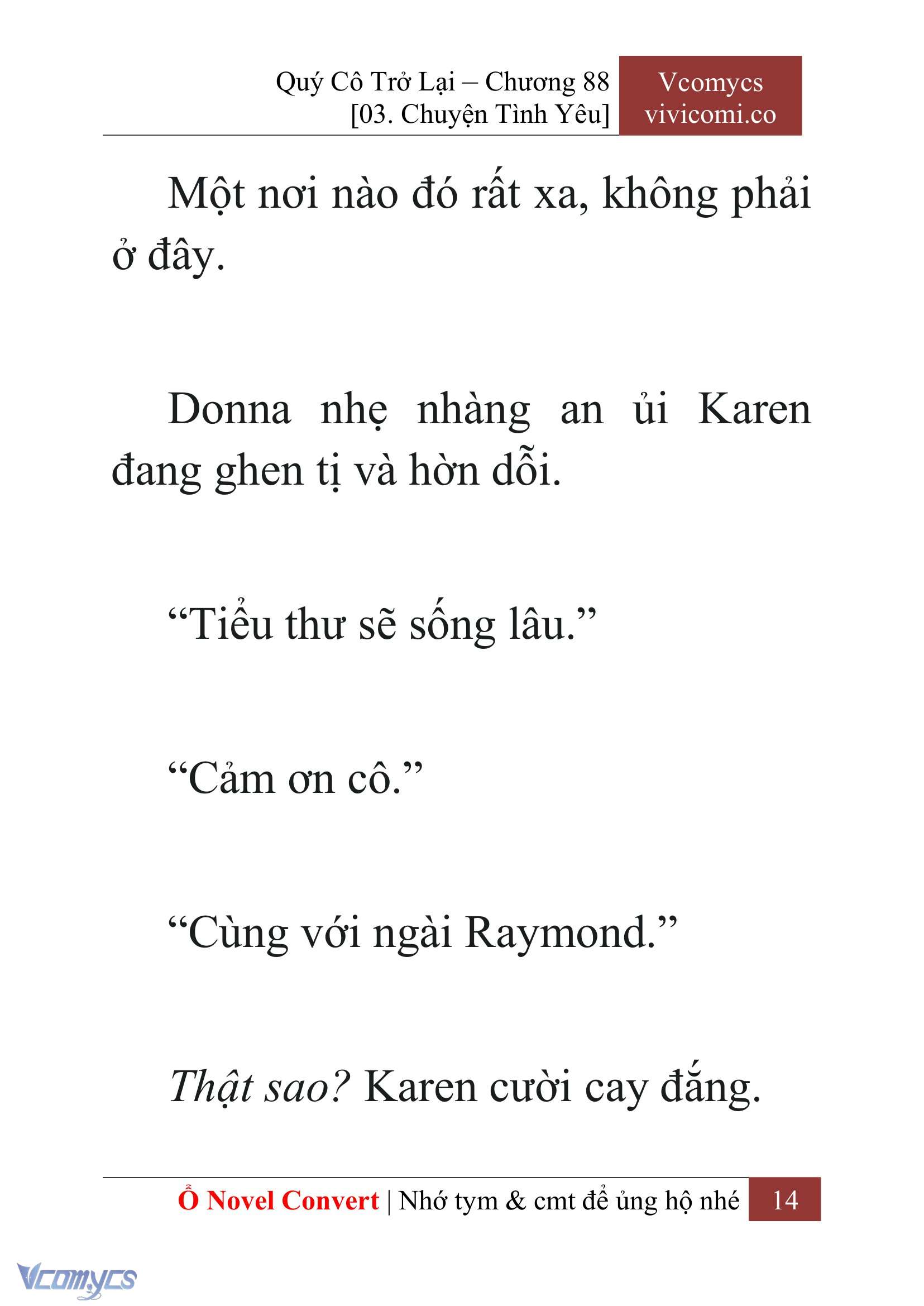 [Novel] Quý Cô Trở Lại Chap 88 - Trang 2