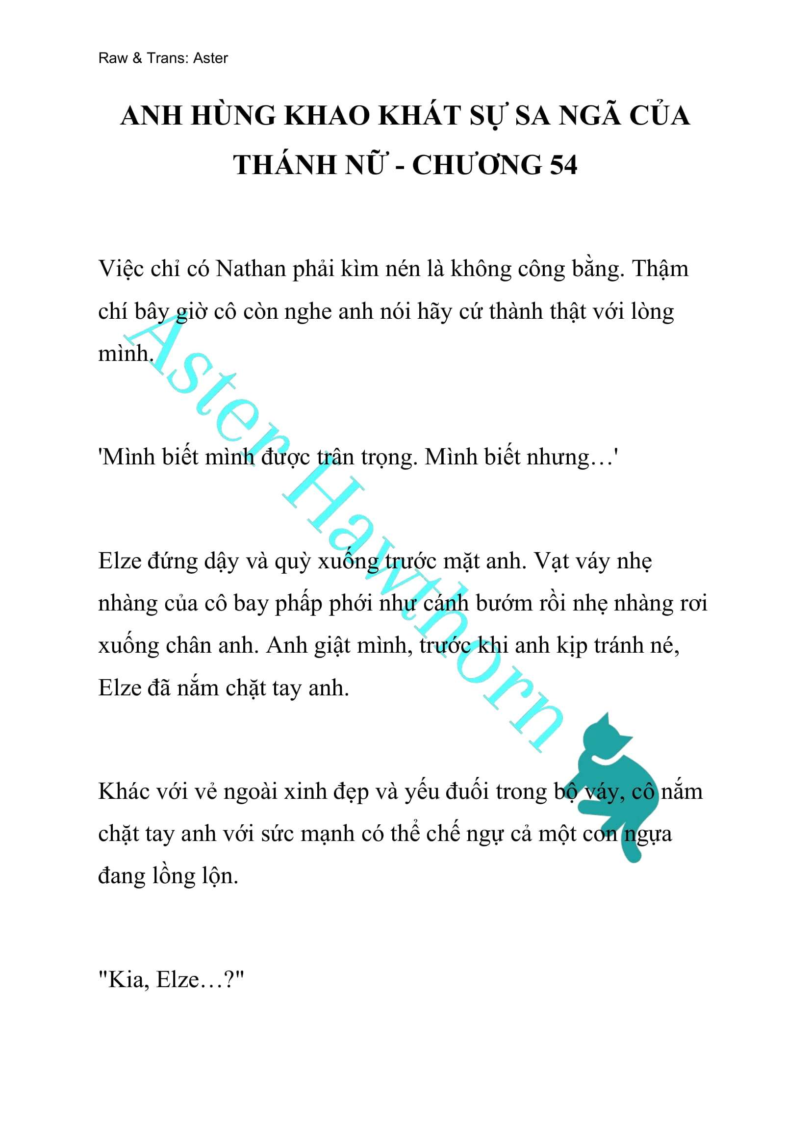 [NOVEL] Anh Hùng Khao Khát Sự Sa Ngã Của Thánh Nữ Chap 54 - Trang 2