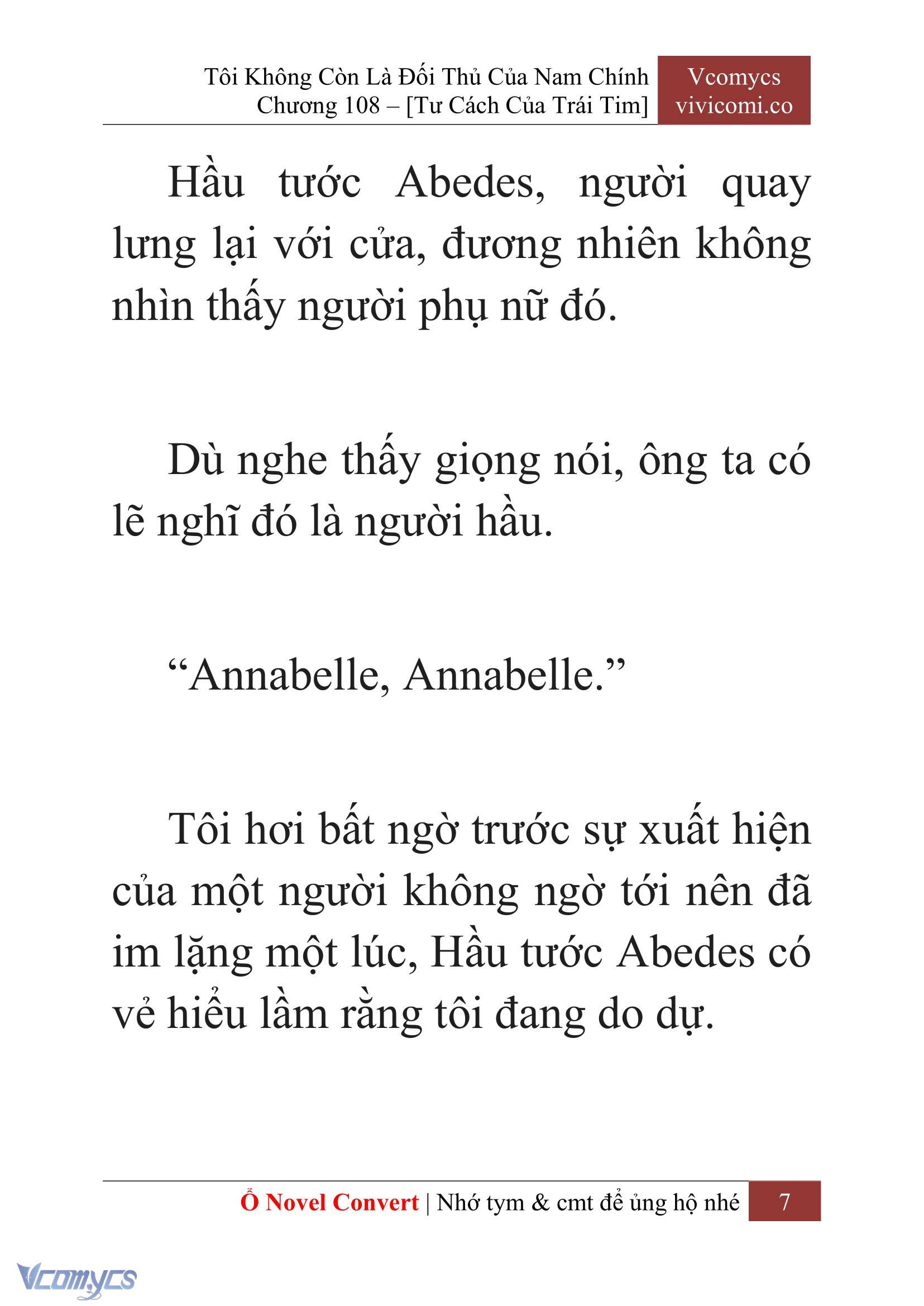 [Novel] Tôi Không Còn Là Đối Thủ Của Nam Chính Chap 108 - Trang 2