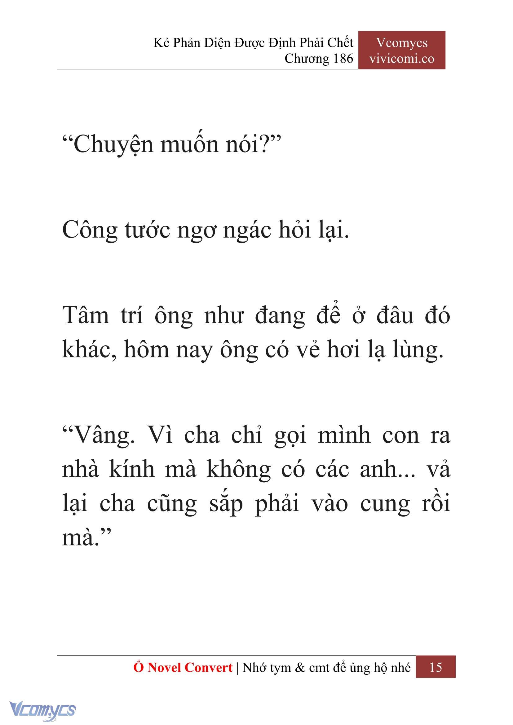[Novel] Kẻ Phản Diện Được Định Phải Chết Chap 186 - Next Chap 187