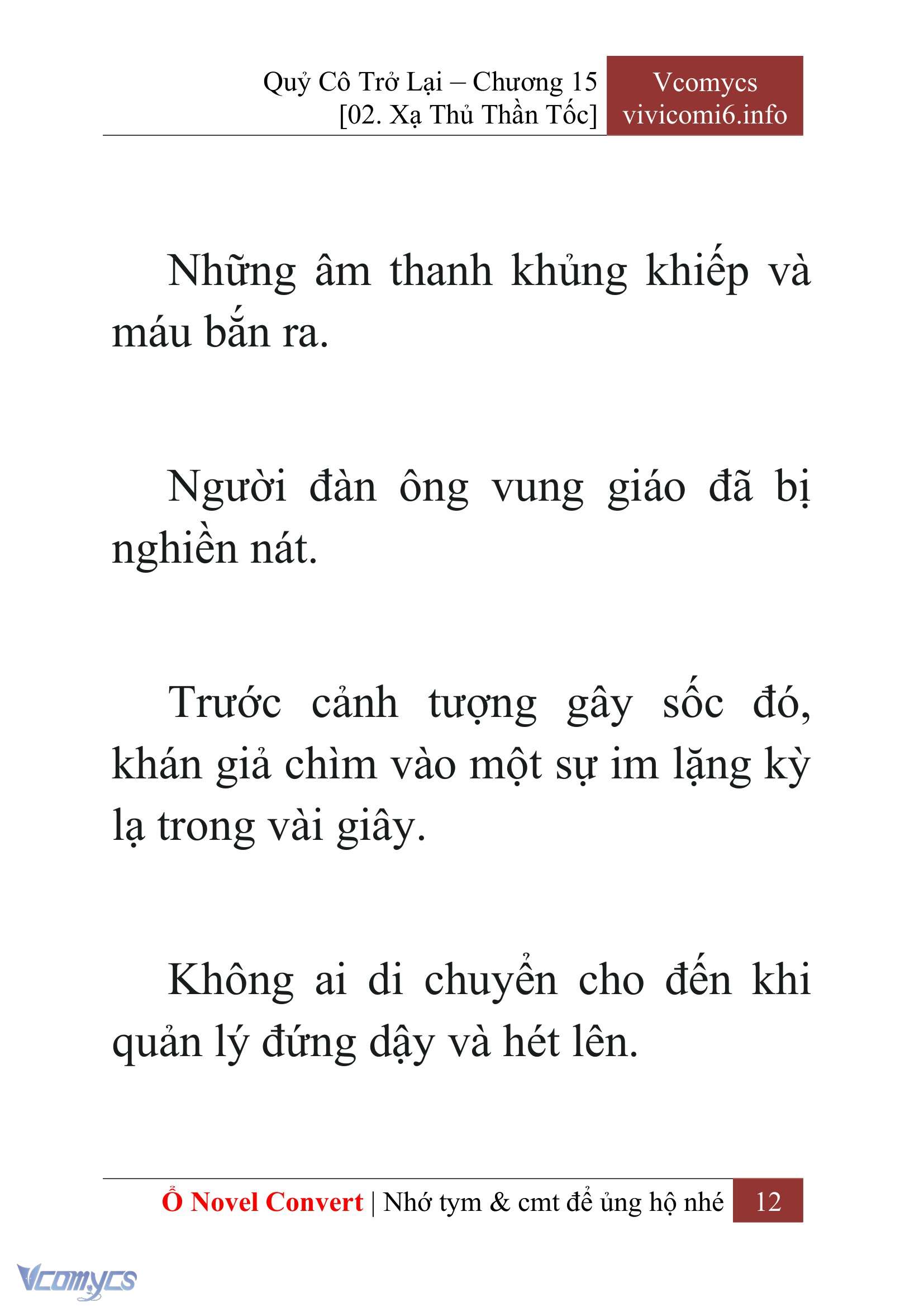 [Novel] Quý Cô Trở Lại Chap 15 - Trang 2