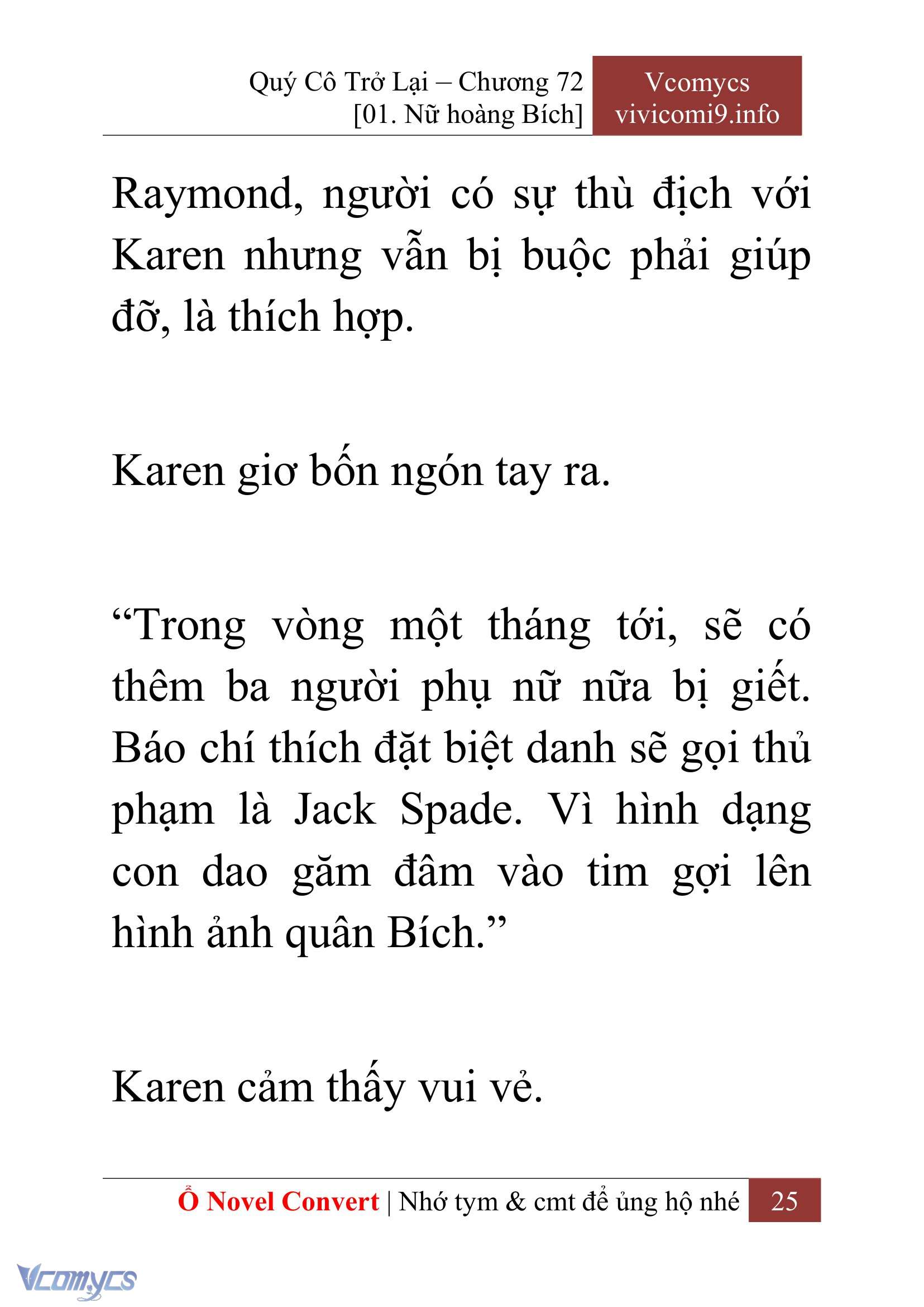 [Novel] Quý Cô Trở Lại Chap 72 - Trang 2