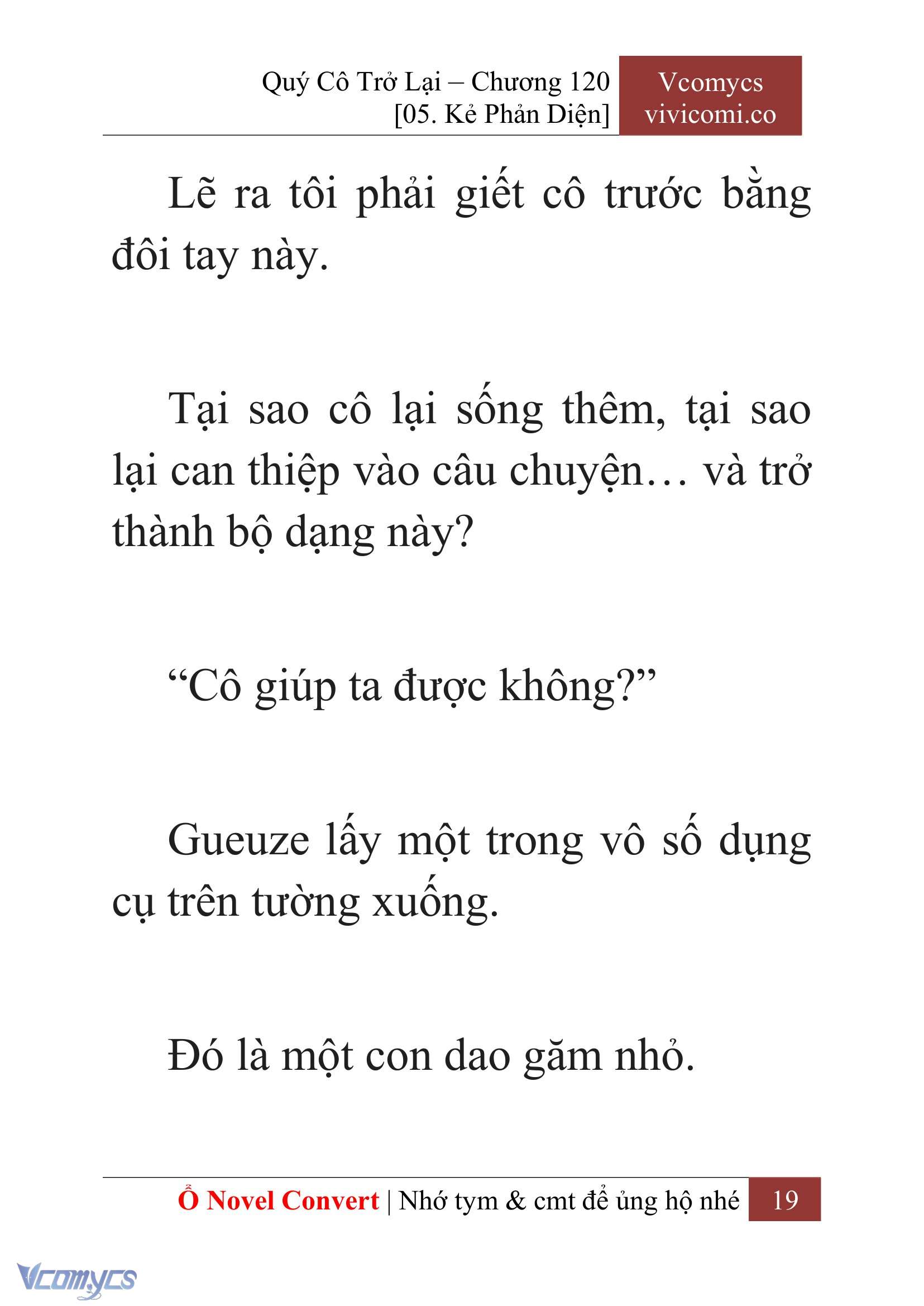 [Novel] Quý Cô Trở Lại Chap 120 - Trang 2