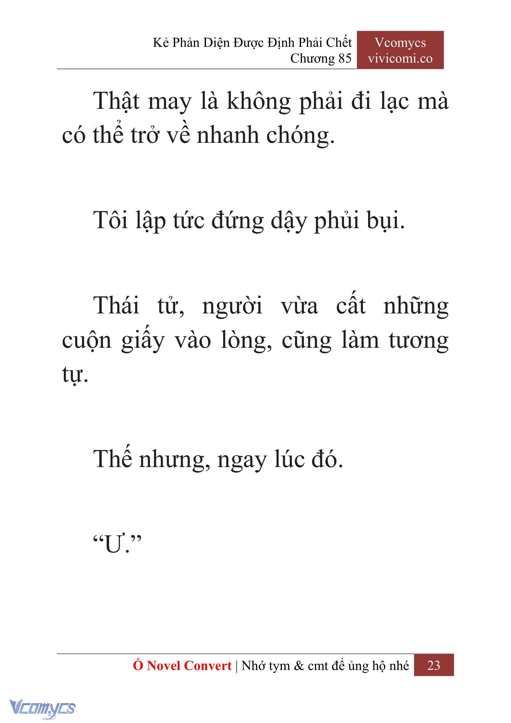 [Novel] Kẻ Phản Diện Được Định Phải Chết Chap 85 - Trang 2