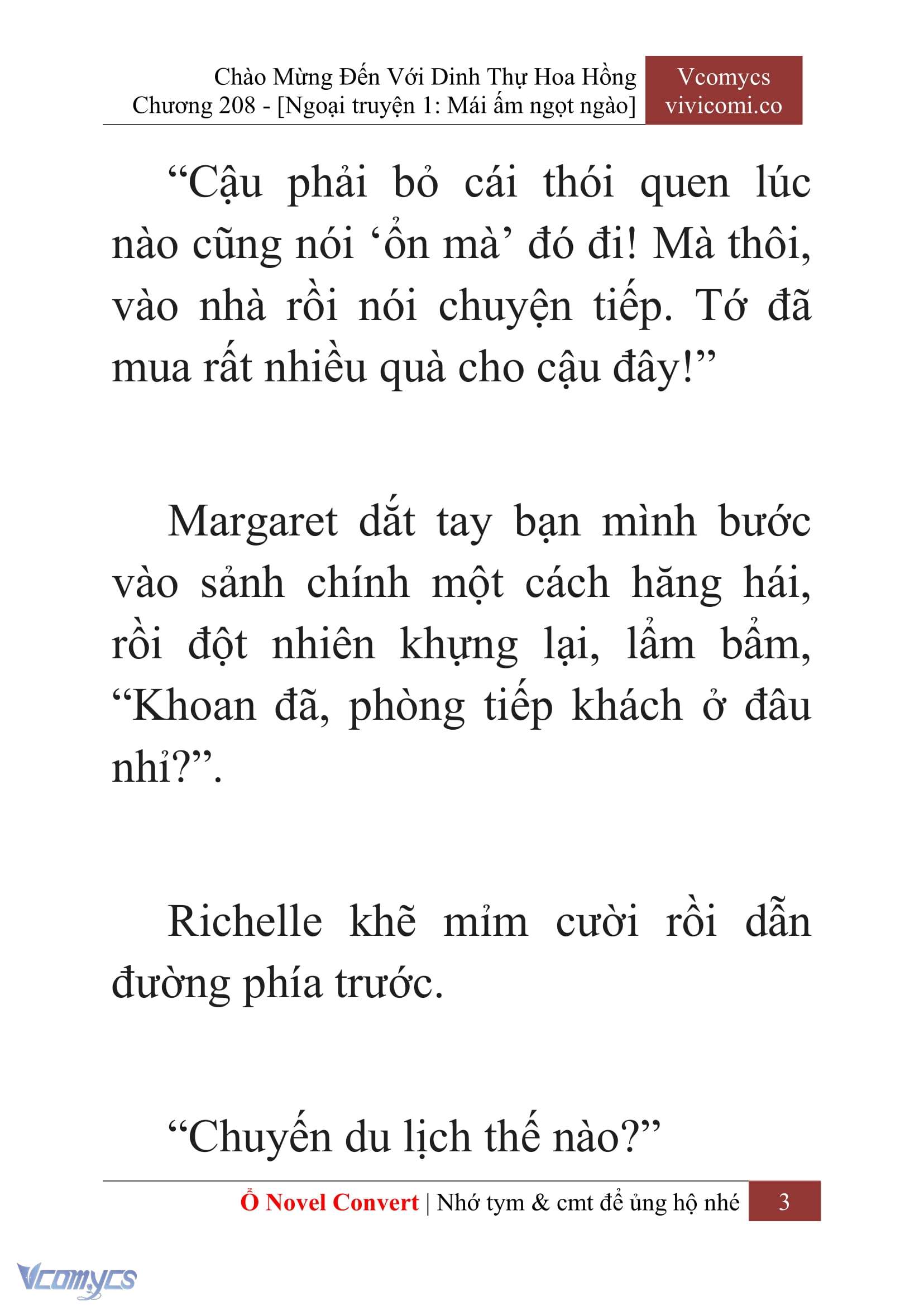 [Novel] Chào Mừng Đến Với Dinh Thự Hoa Hồng Chap 208 - Trang 2