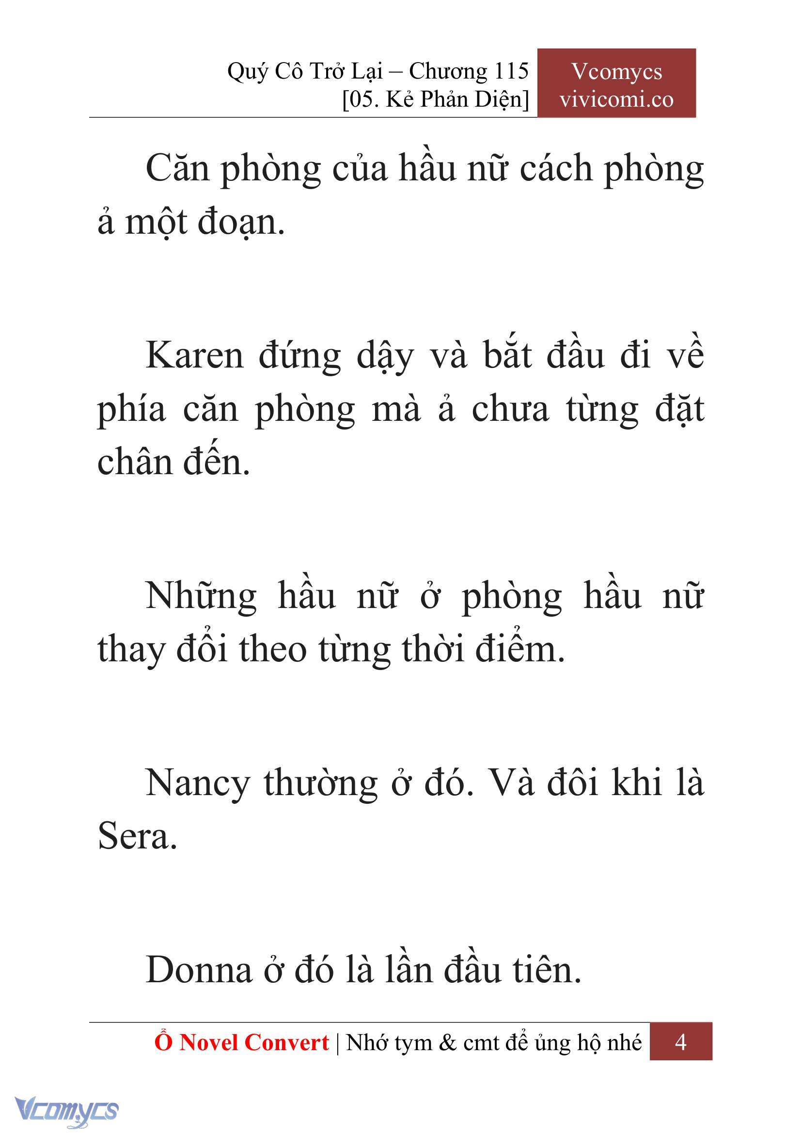 [Novel] Quý Cô Trở Lại Chap 115 - Trang 2