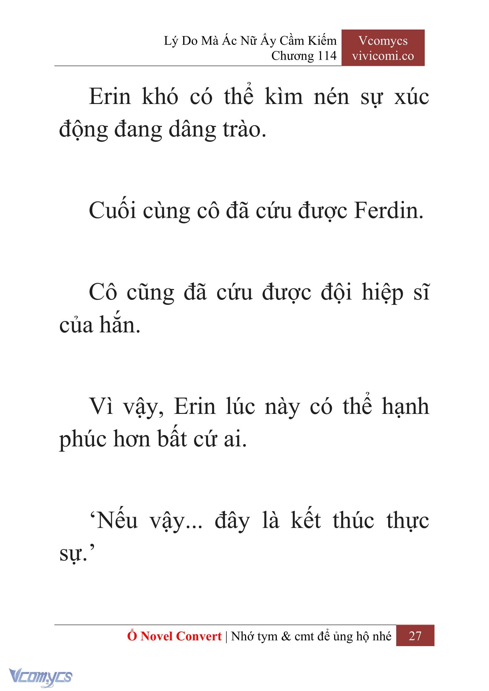 [Novel] Lý Do Mà Ác Nữ Ấy Cầm Kiếm Chap 114 - Trang 2