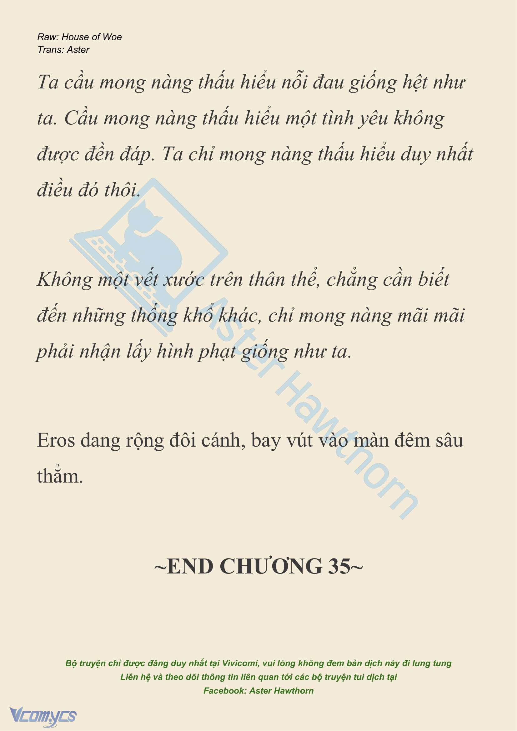 [NOVEL] Dành Cho Các Nữ Thần: Dành cho Psyche Chap 35 - Trang 2