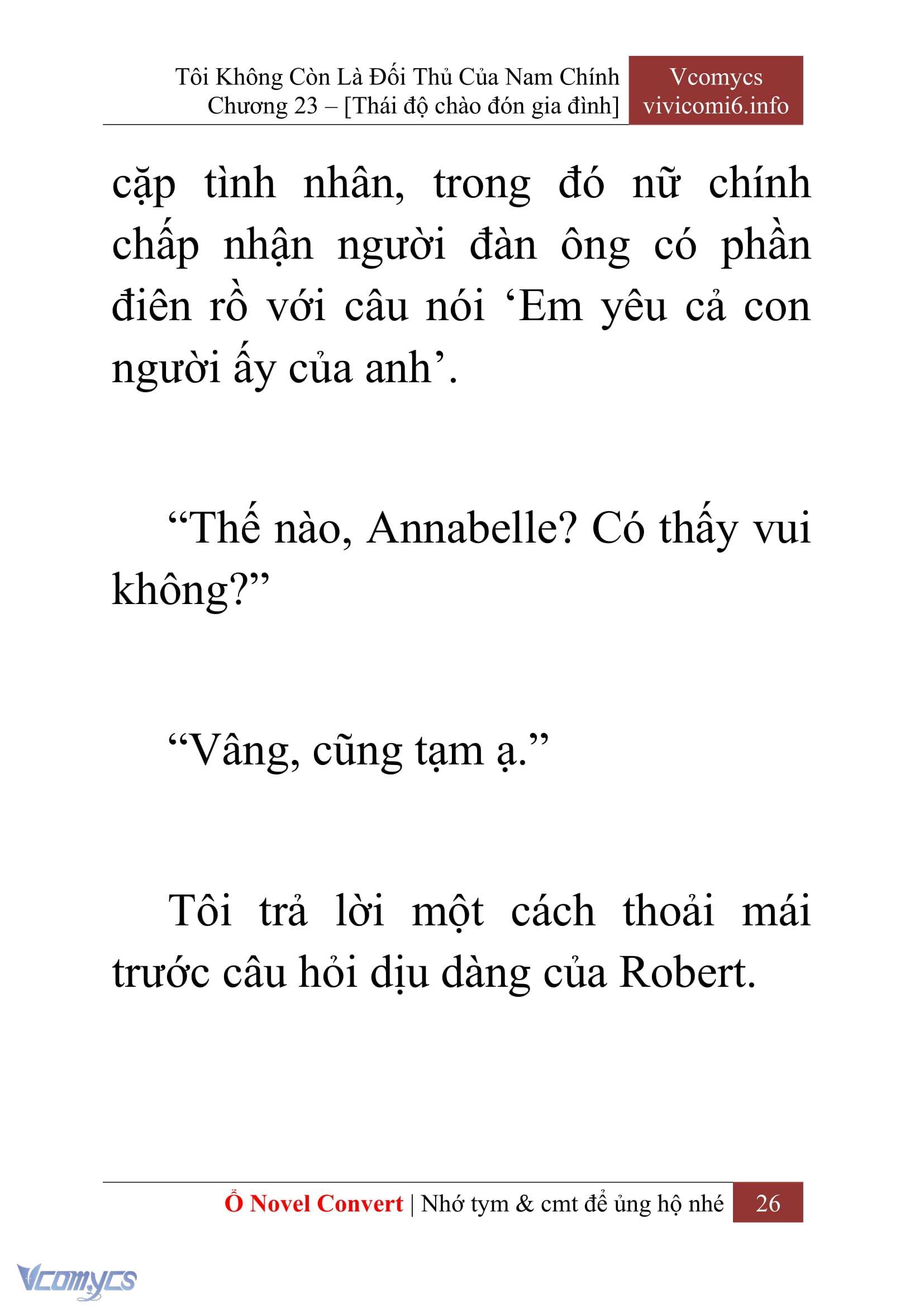 [Novel] Tôi Không Còn Là Đối Thủ Của Nam Chính Chap 23 - Trang 2