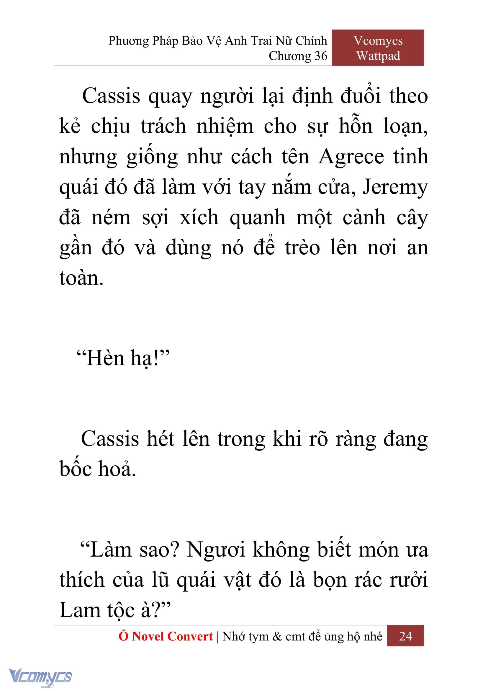 [Novel] Phương Pháp Bảo Vệ Anh Trai Nữ Chính Chap 36 - Trang 2