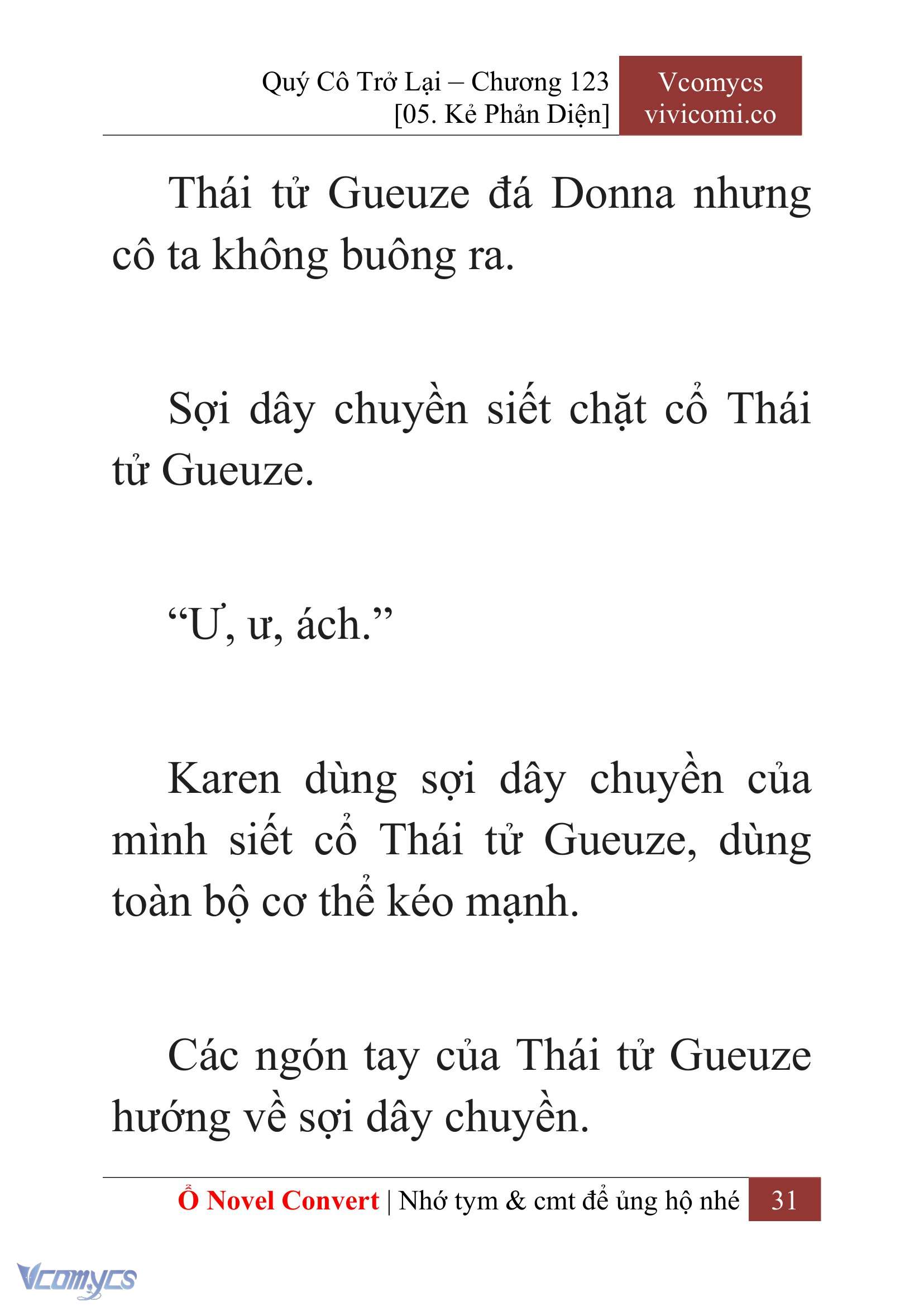 [Novel] Quý Cô Trở Lại Chap 123 - Trang 2