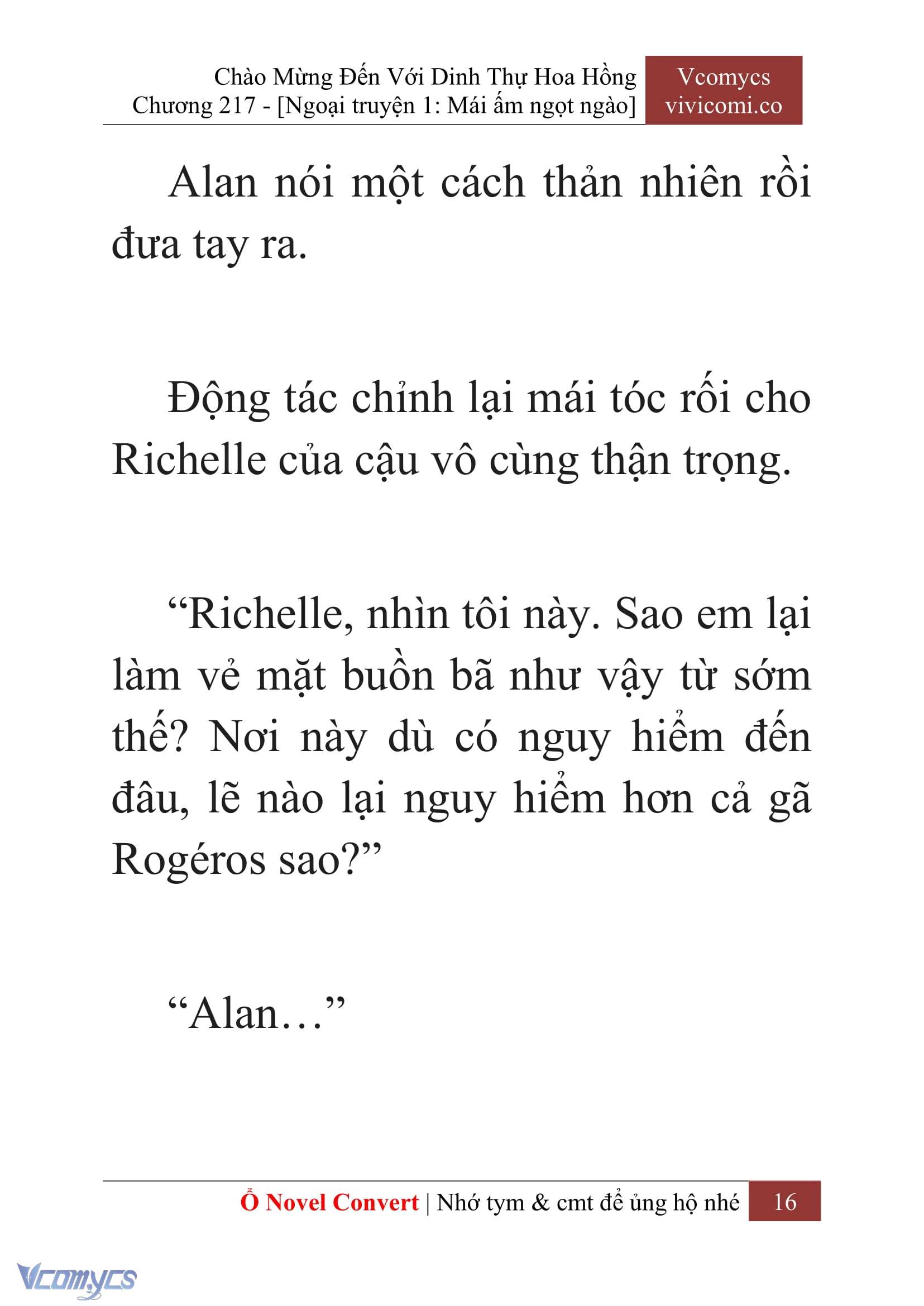 [Novel] Chào Mừng Đến Với Dinh Thự Hoa Hồng Chap 217 - Trang 2