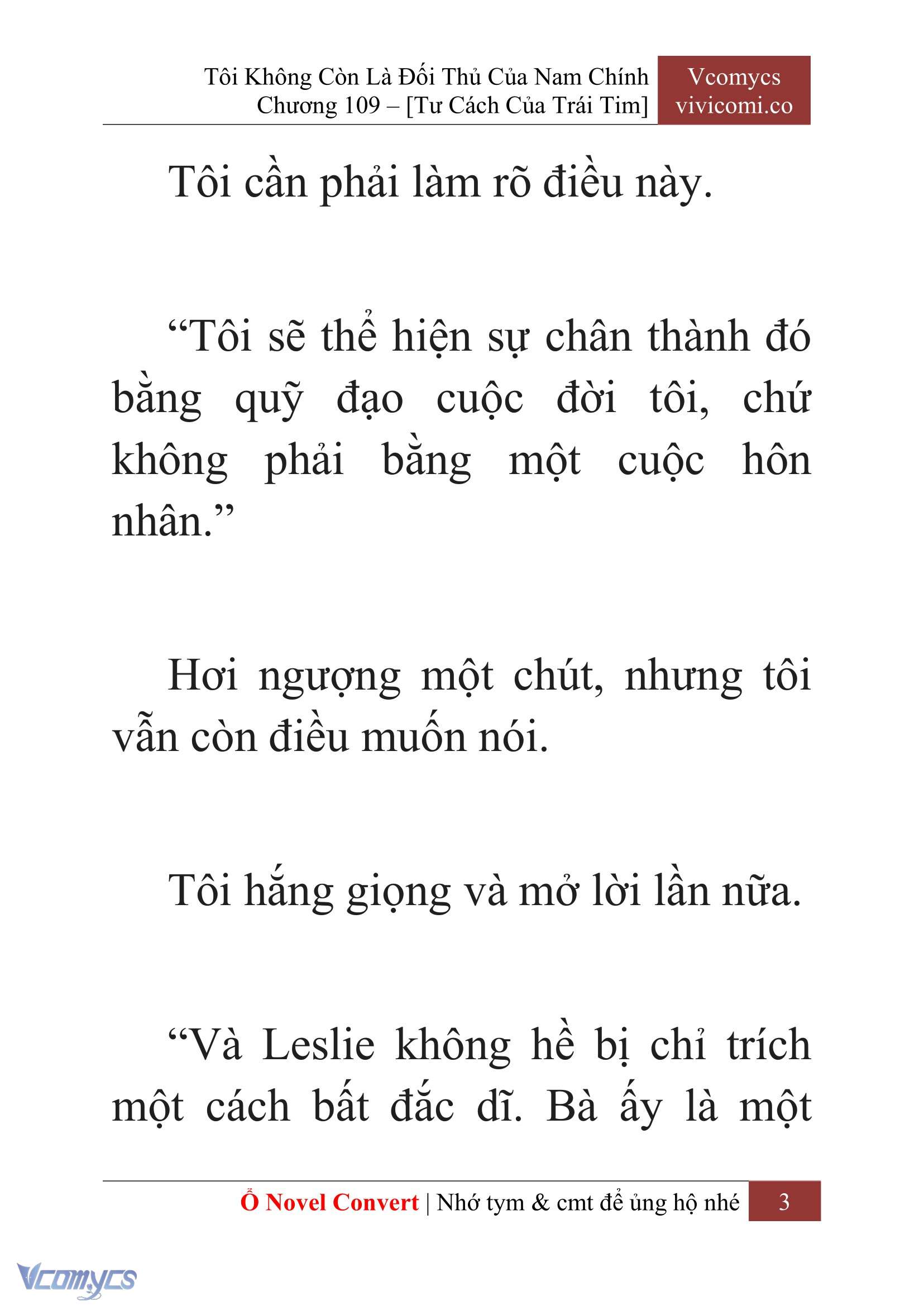 [Novel] Tôi Không Còn Là Đối Thủ Của Nam Chính Chap 109 - Trang 2