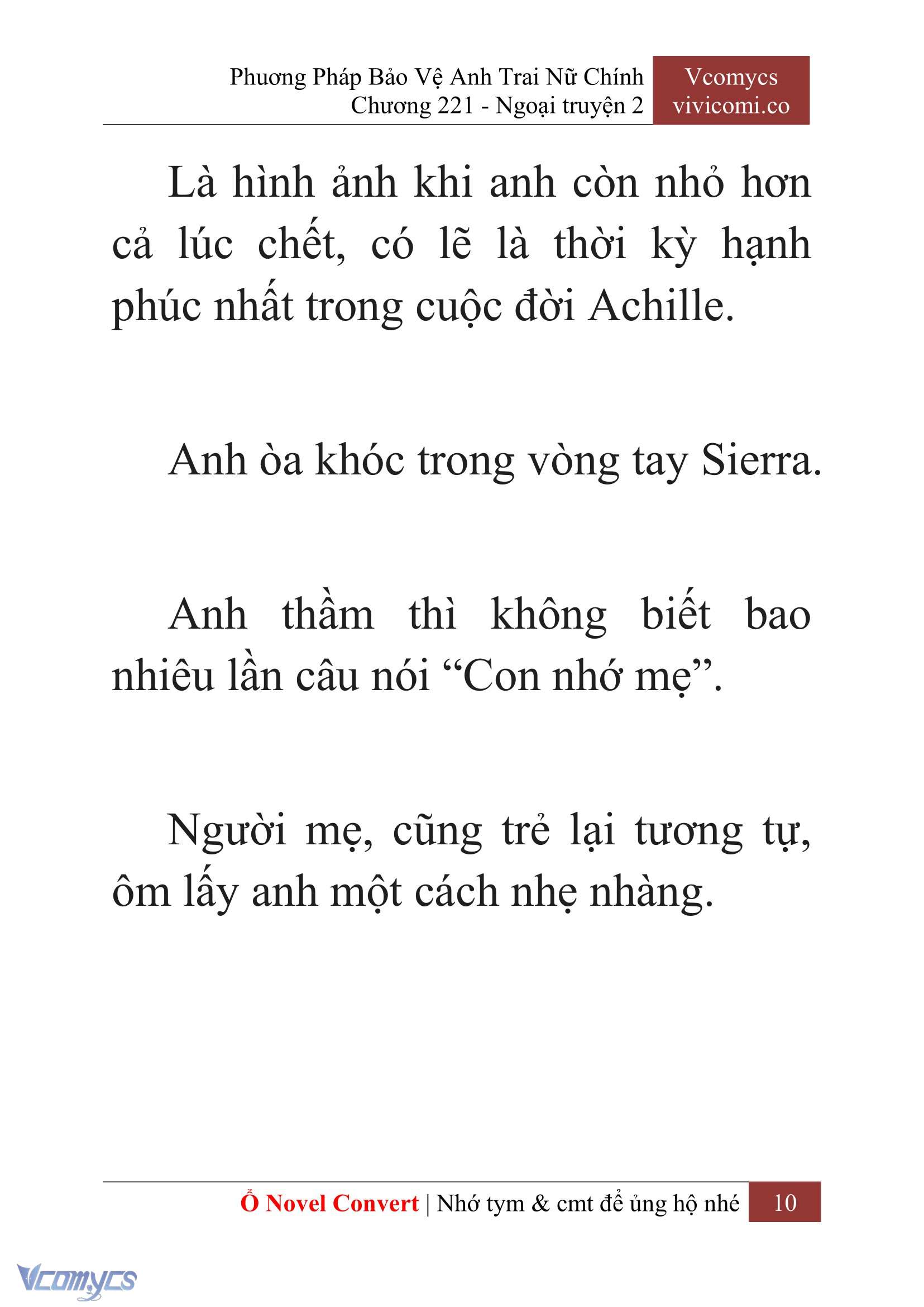 [Novel] Phương Pháp Bảo Vệ Anh Trai Nữ Chính Chap 221 - Trang 2