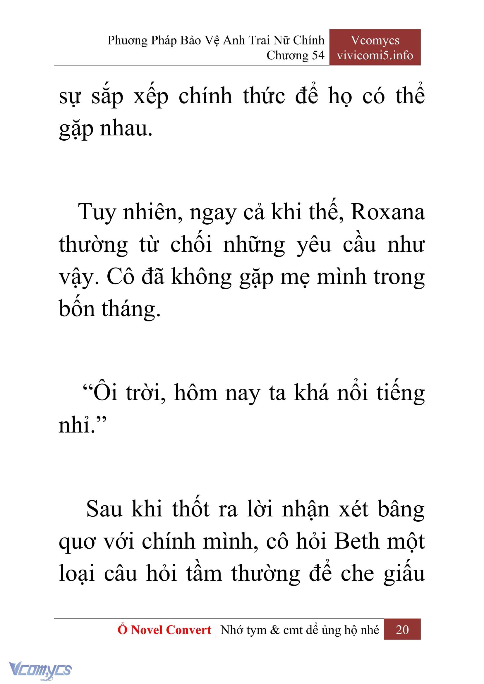 [Novel] Phương Pháp Bảo Vệ Anh Trai Nữ Chính Chap 54 - Trang 2