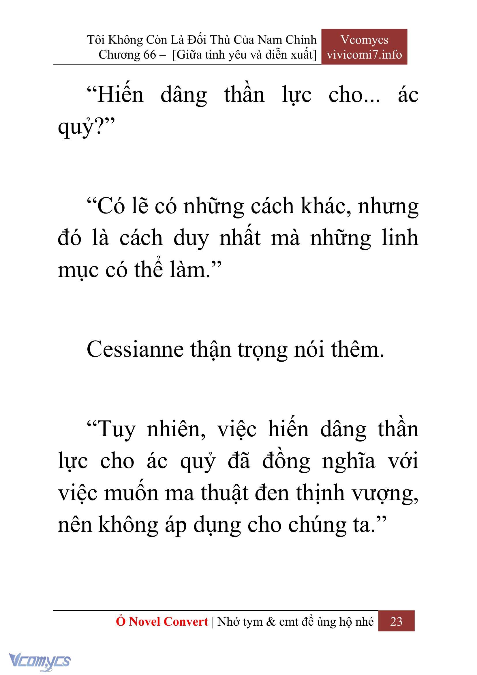 [Novel] Tôi Không Còn Là Đối Thủ Của Nam Chính Chap 66 - Trang 2