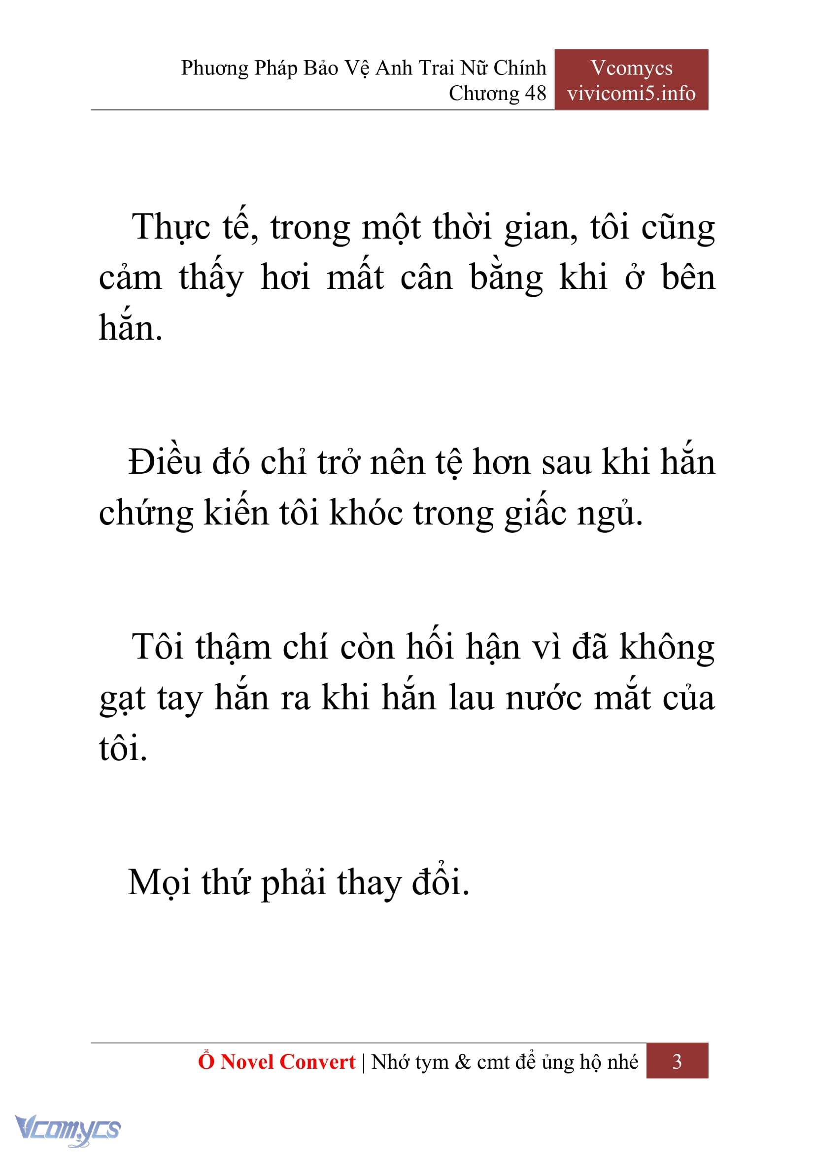 [Novel] Phương Pháp Bảo Vệ Anh Trai Nữ Chính Chap 48 - Trang 2