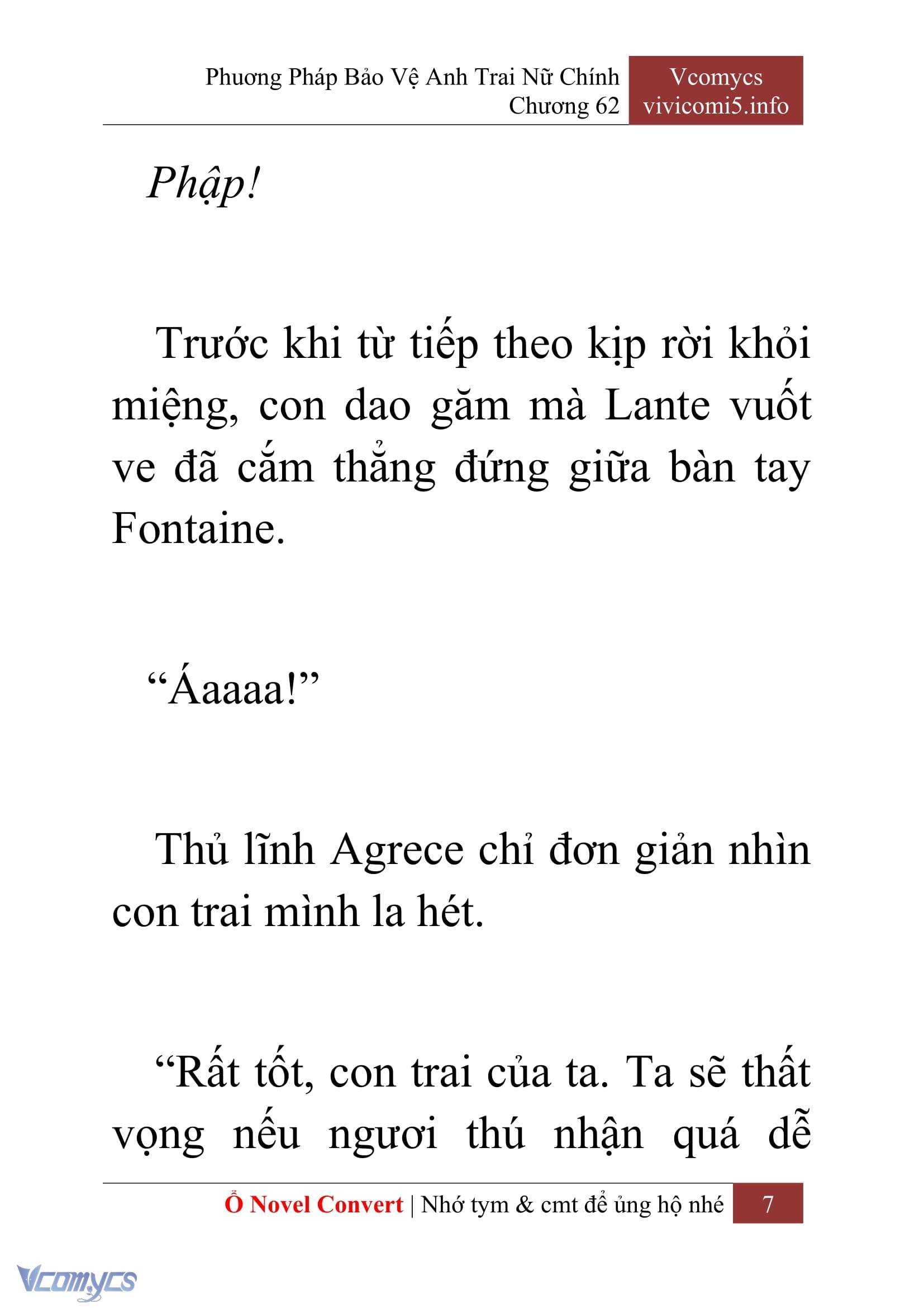 [Novel] Phương Pháp Bảo Vệ Anh Trai Nữ Chính Chap 62 - Trang 2