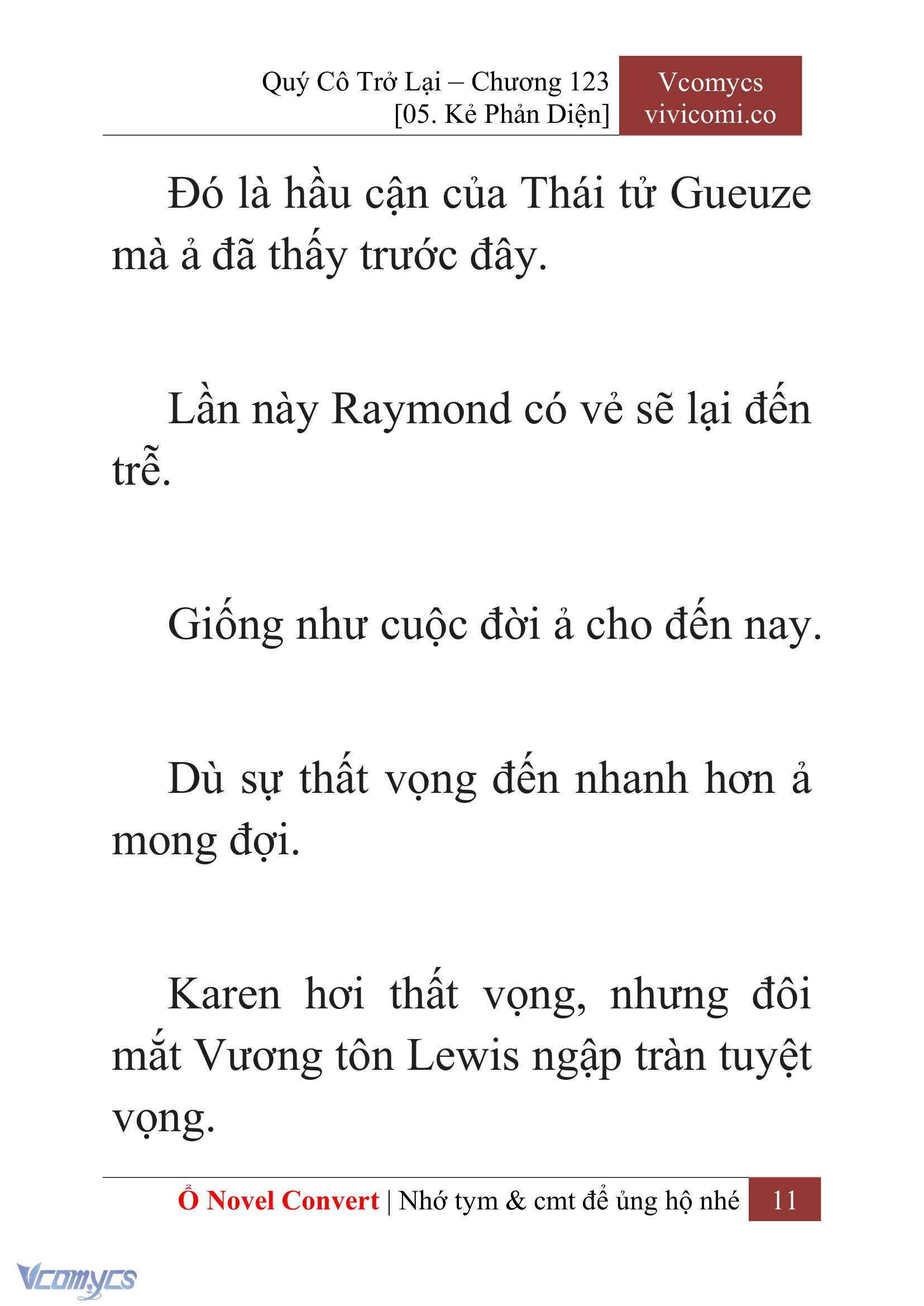 [Novel] Quý Cô Trở Lại Chap 123 - Trang 2