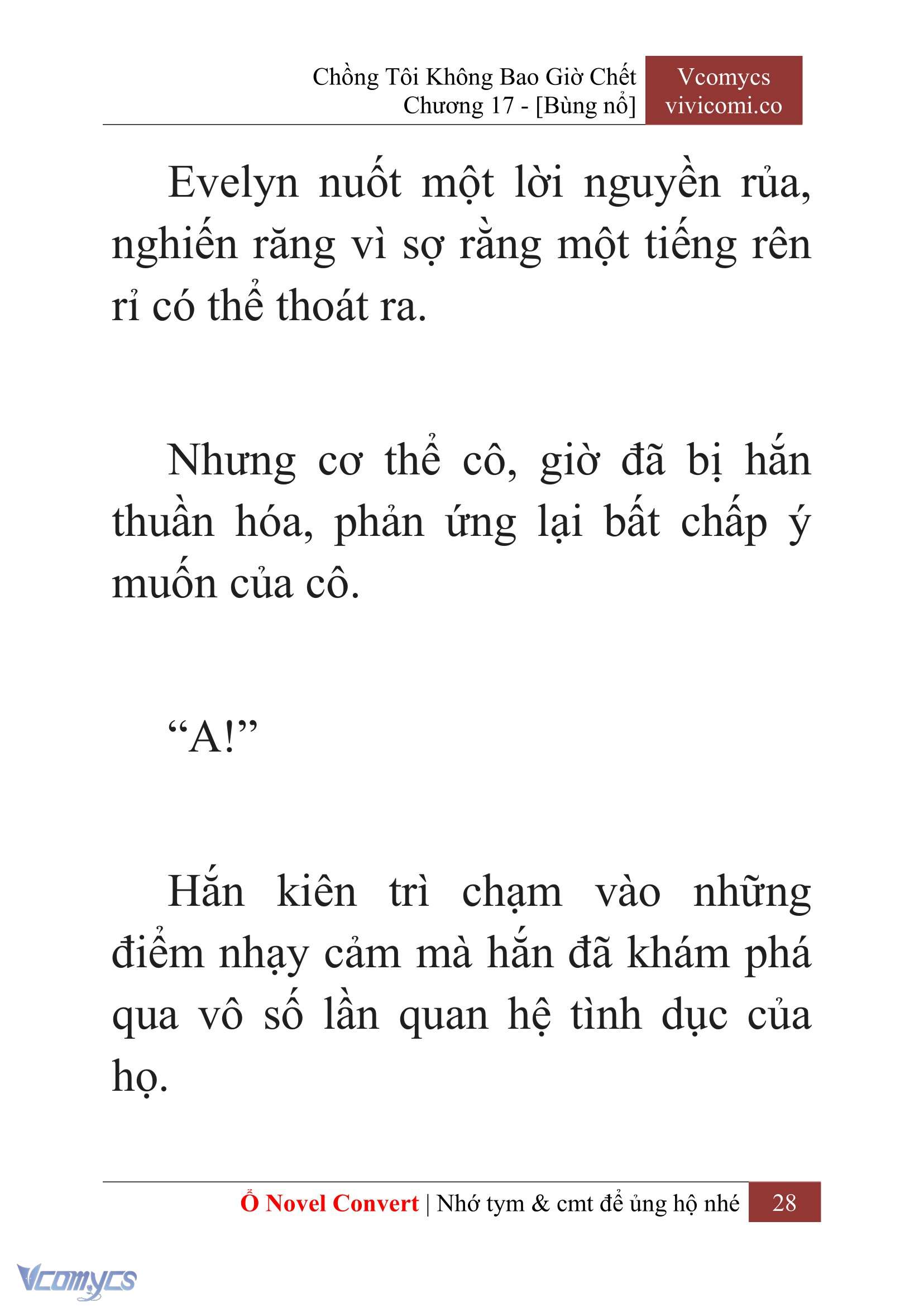 [Novel] Chồng Tôi Không Bao Giờ Chết Chap 17 - Trang 2