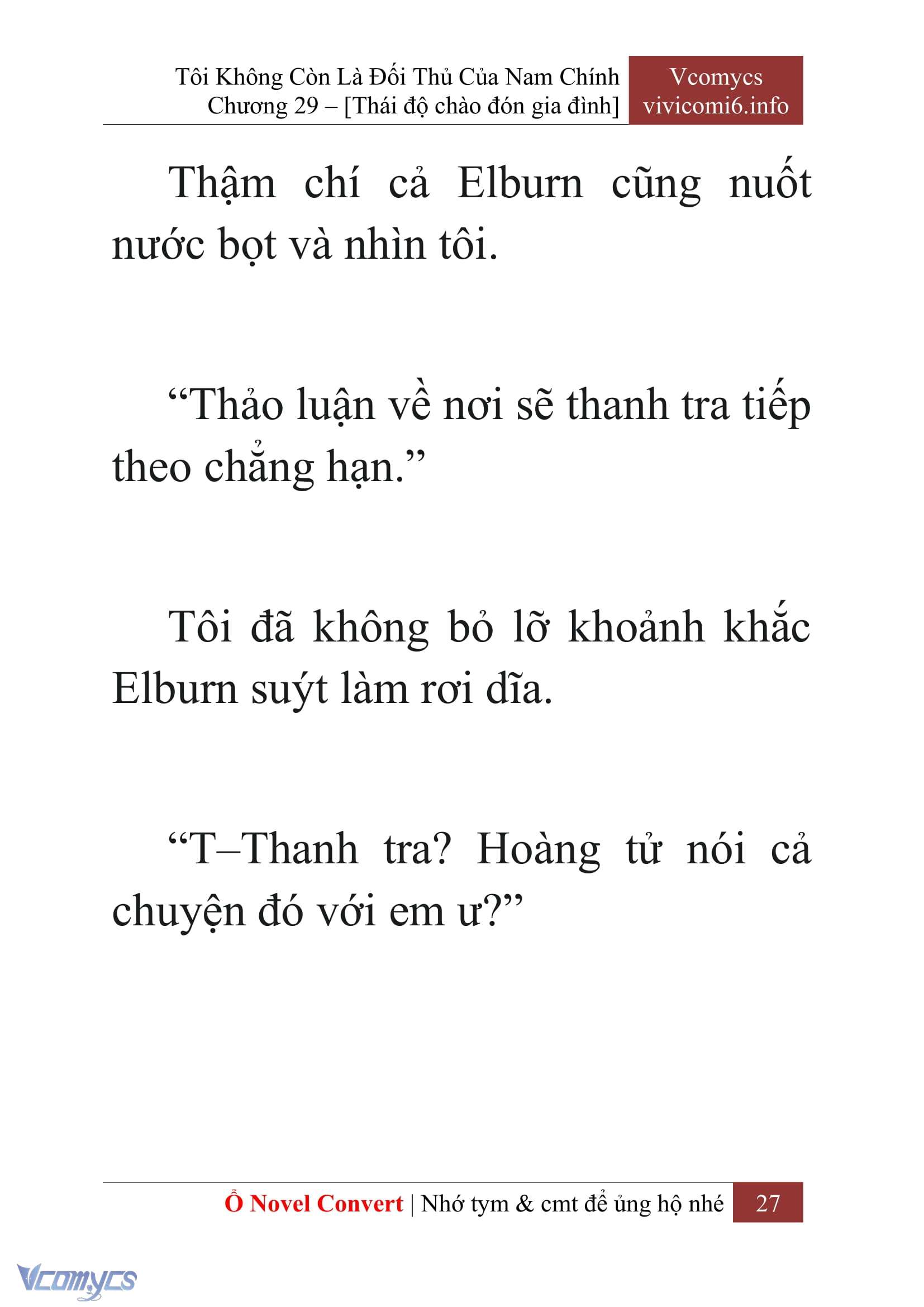 [Novel] Tôi Không Còn Là Đối Thủ Của Nam Chính Chap 29 - Trang 2