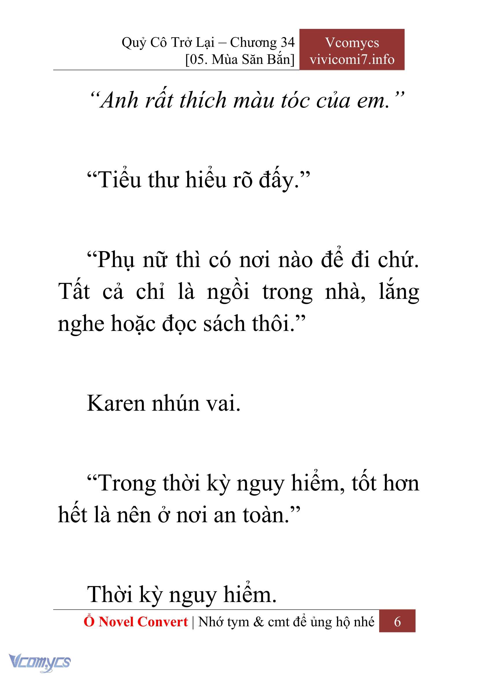 [Novel] Quý Cô Trở Lại Chap 34 - Trang 2