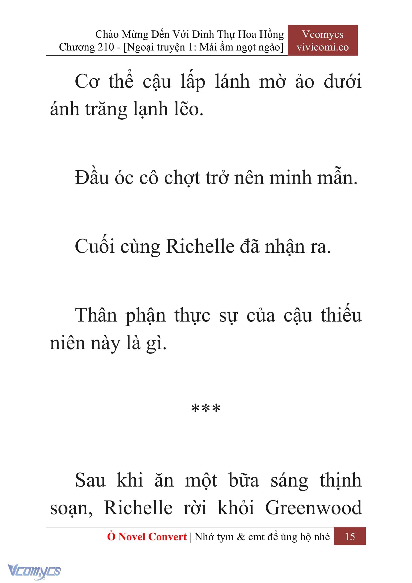 [Novel] Chào Mừng Đến Với Dinh Thự Hoa Hồng Chap 210 - Trang 2