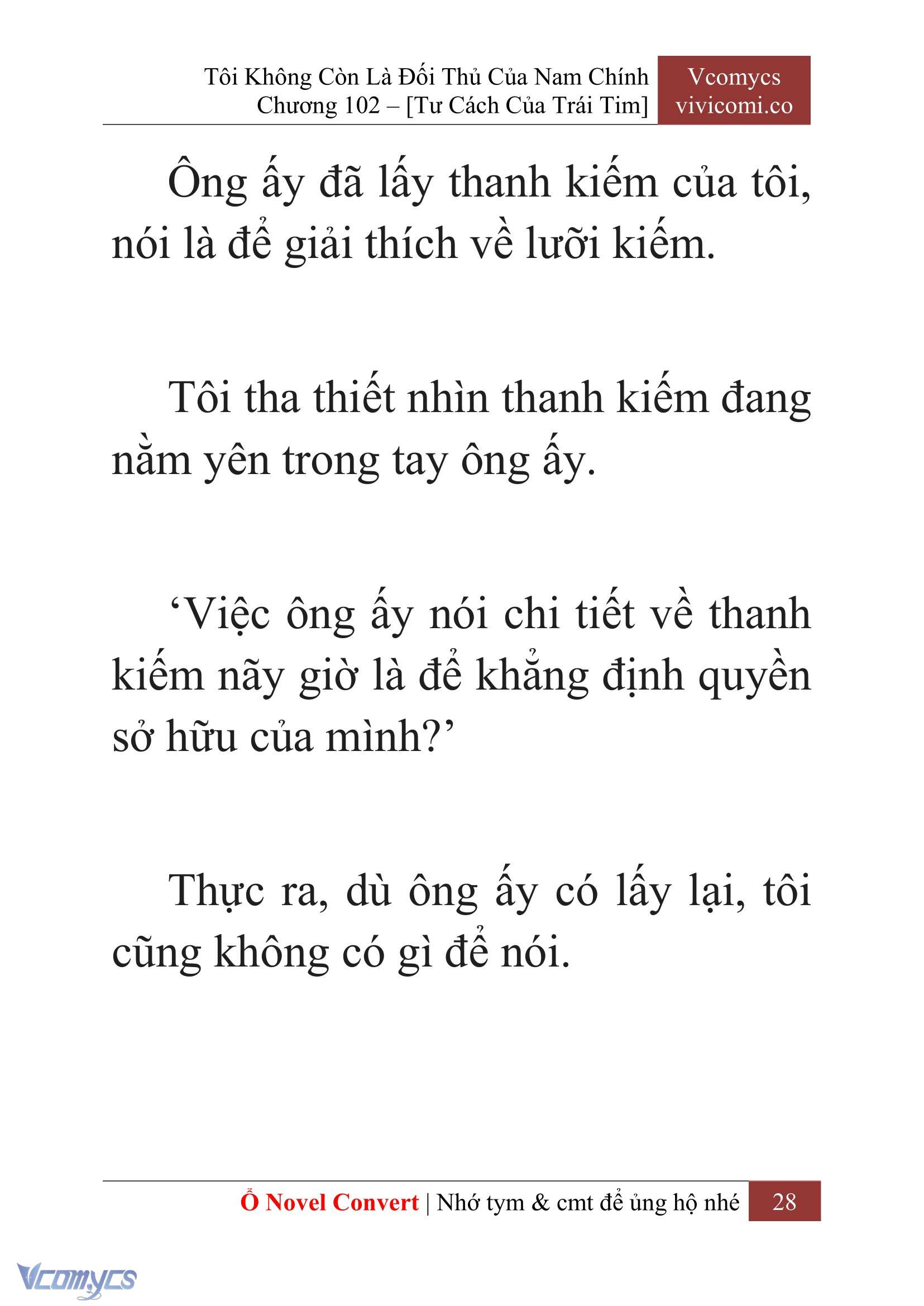 [Novel] Tôi Không Còn Là Đối Thủ Của Nam Chính Chap 102 - Trang 2