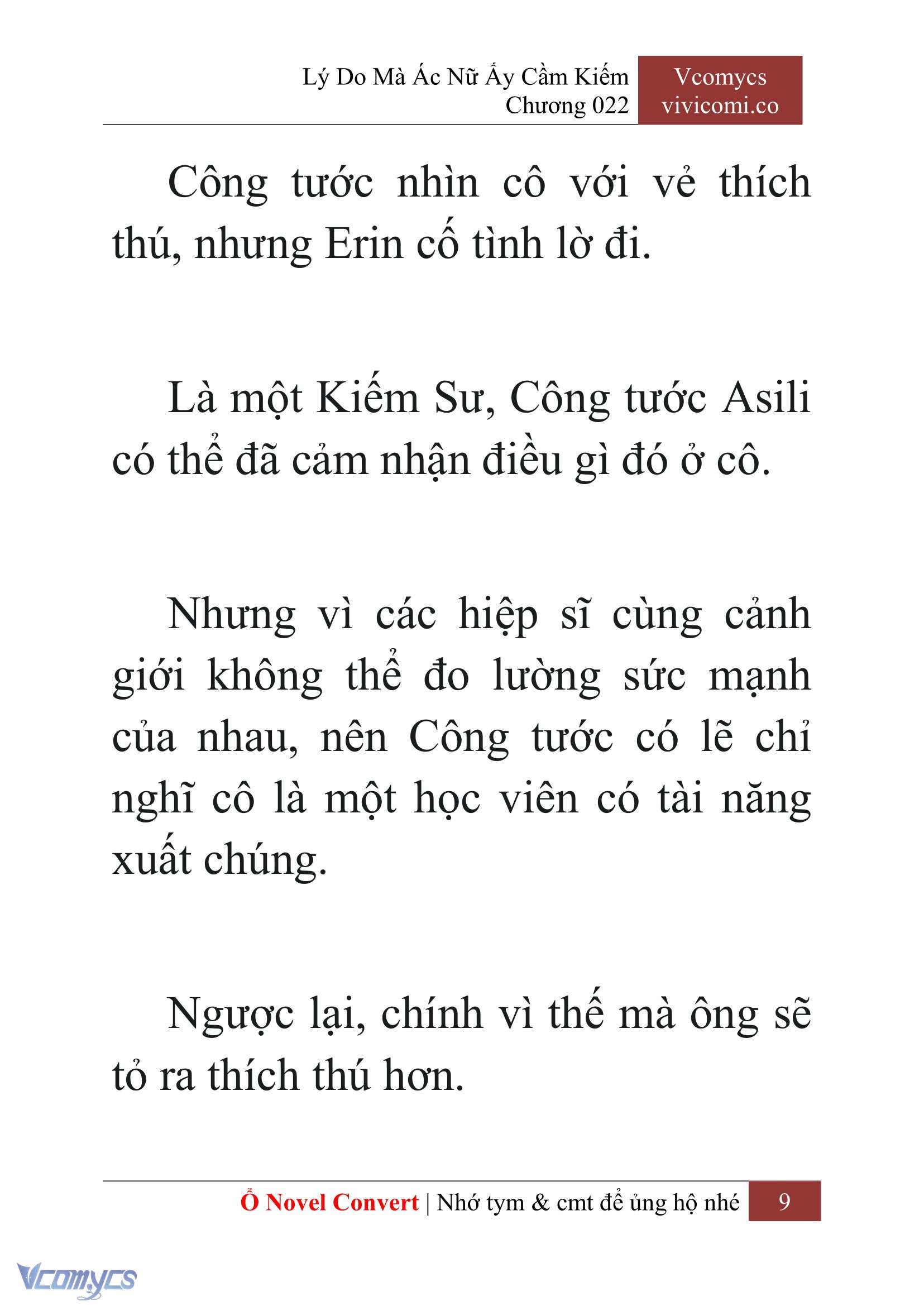 [Novel] Lý Do Mà Ác Nữ Ấy Cầm Kiếm Chap 22 - Trang 2