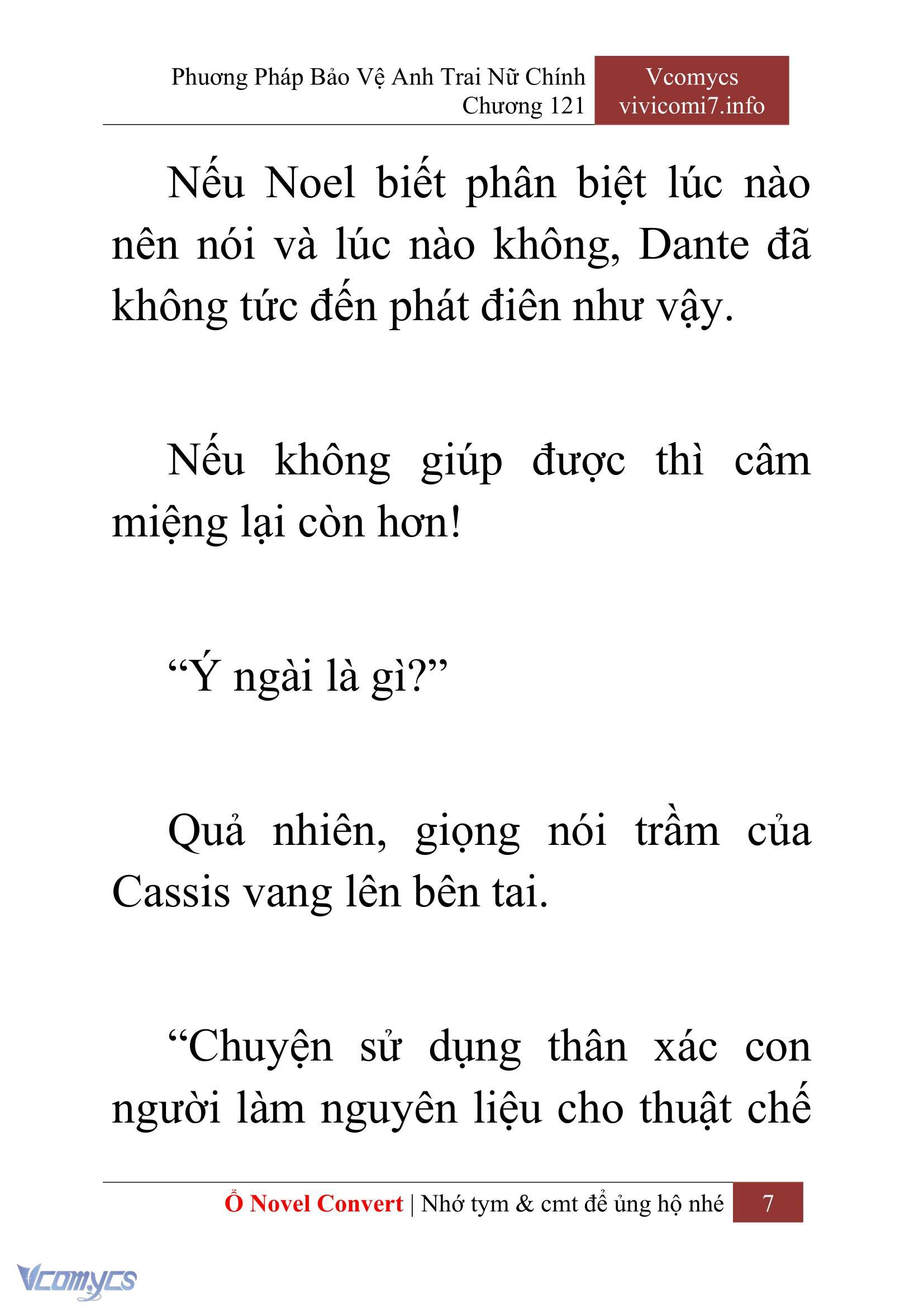 [Novel] Phương Pháp Bảo Vệ Anh Trai Nữ Chính Chap 121 - Trang 2