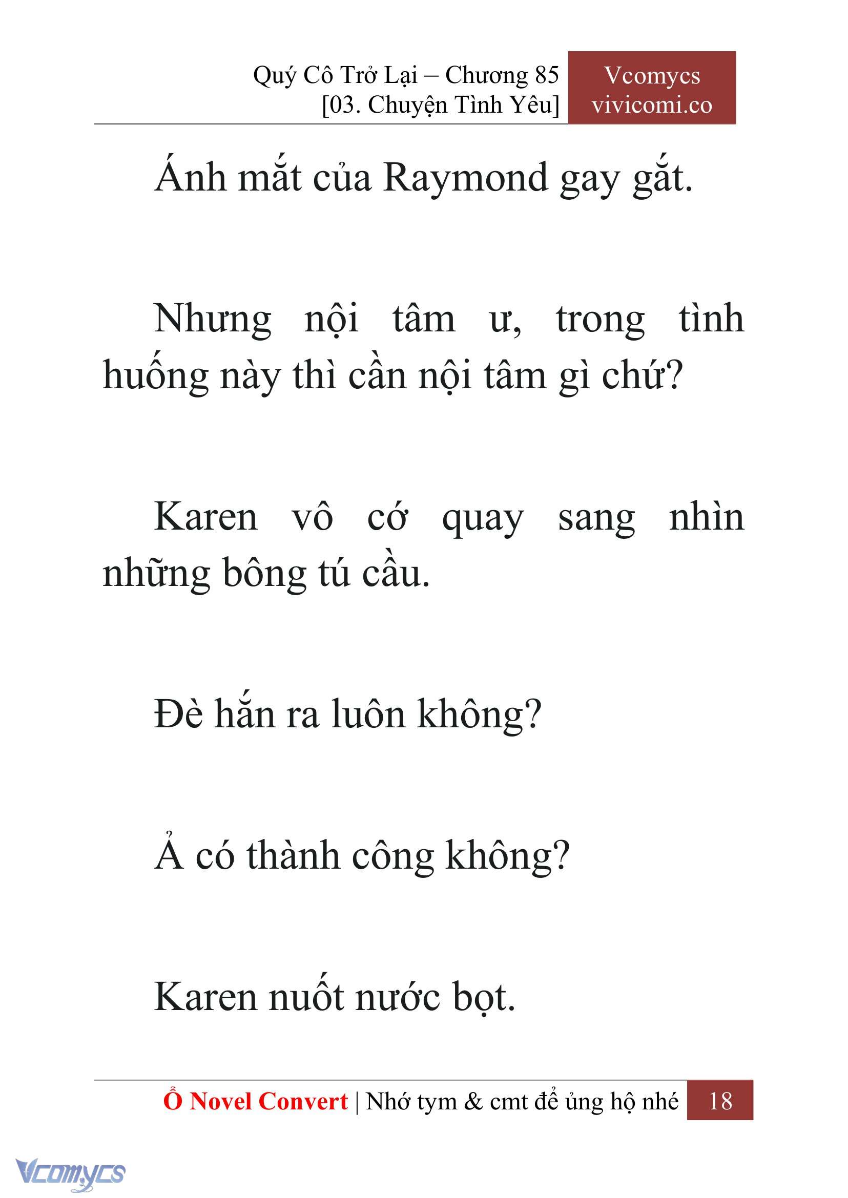 [Novel] Quý Cô Trở Lại Chap 85 - Trang 2