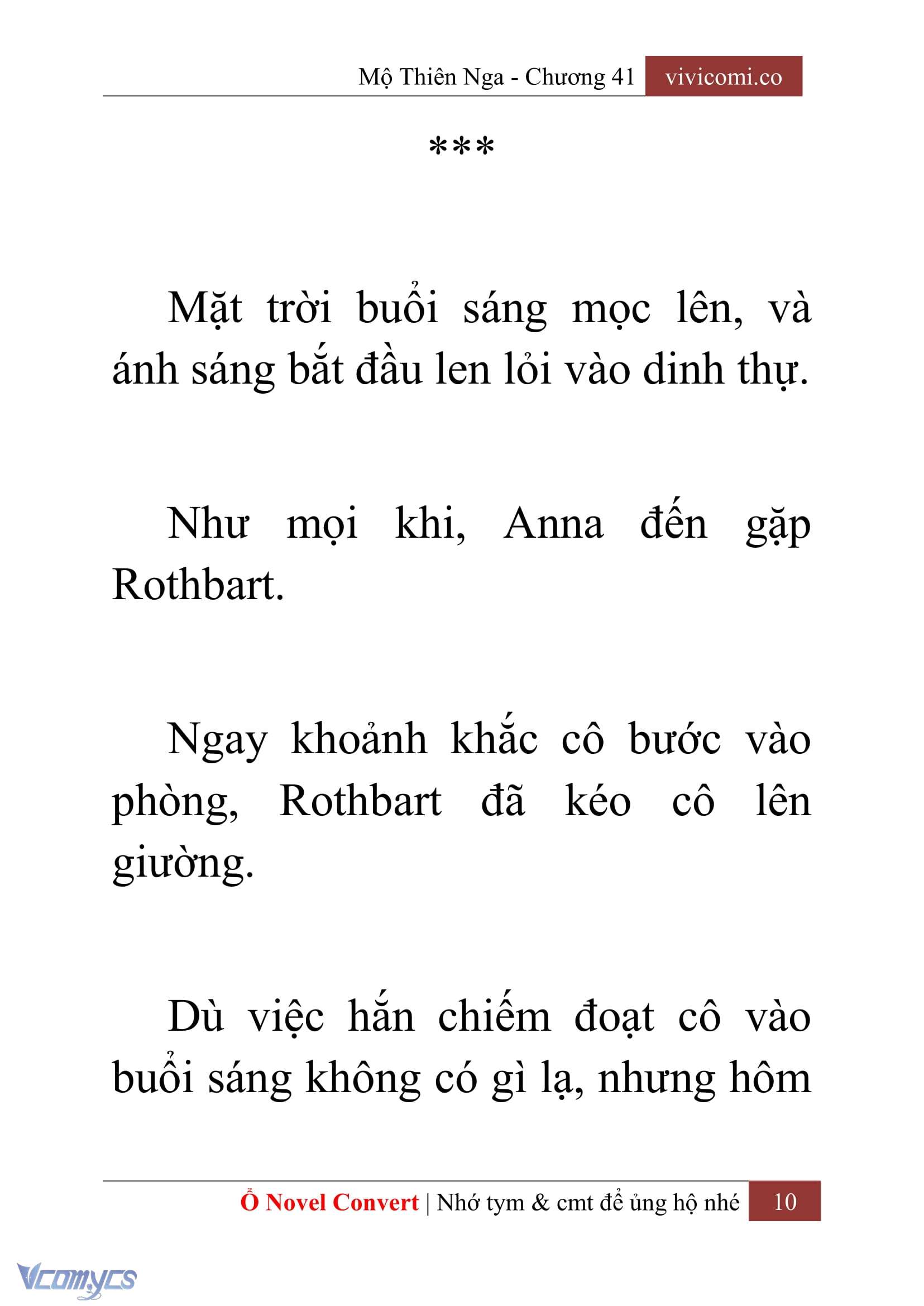 [Novel] Mộ Thiên Nga Chap 41 - Trang 2