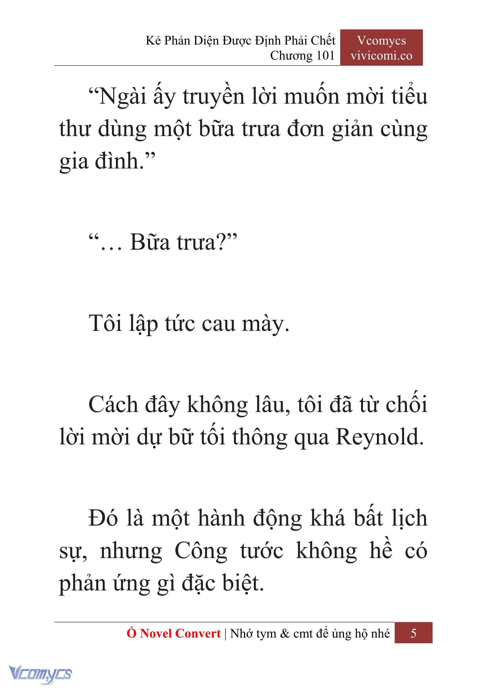 [Novel] Kẻ Phản Diện Được Định Phải Chết Chap 101 - Next Chap 102