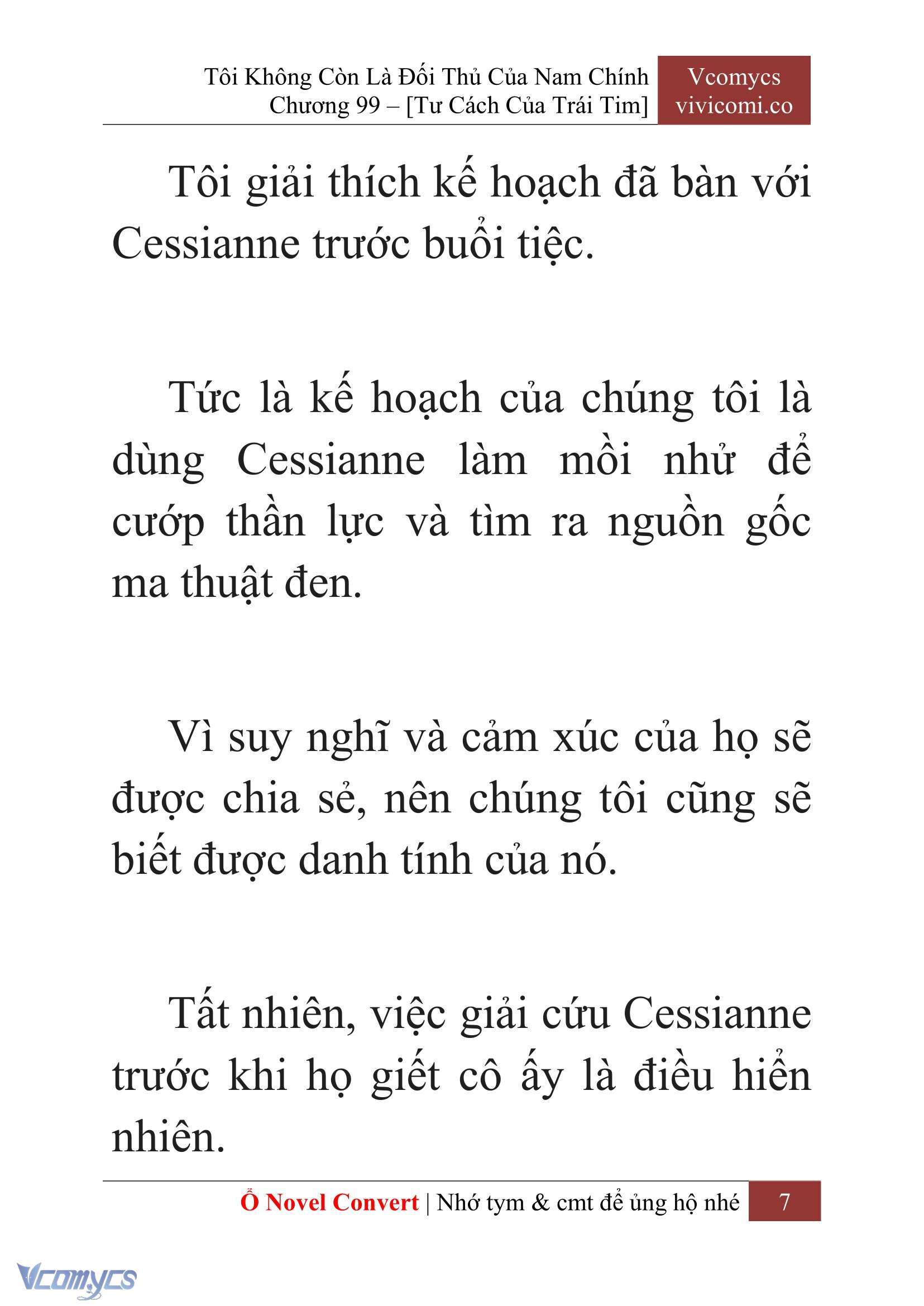 [Novel] Tôi Không Còn Là Đối Thủ Của Nam Chính Chap 99 - Trang 2