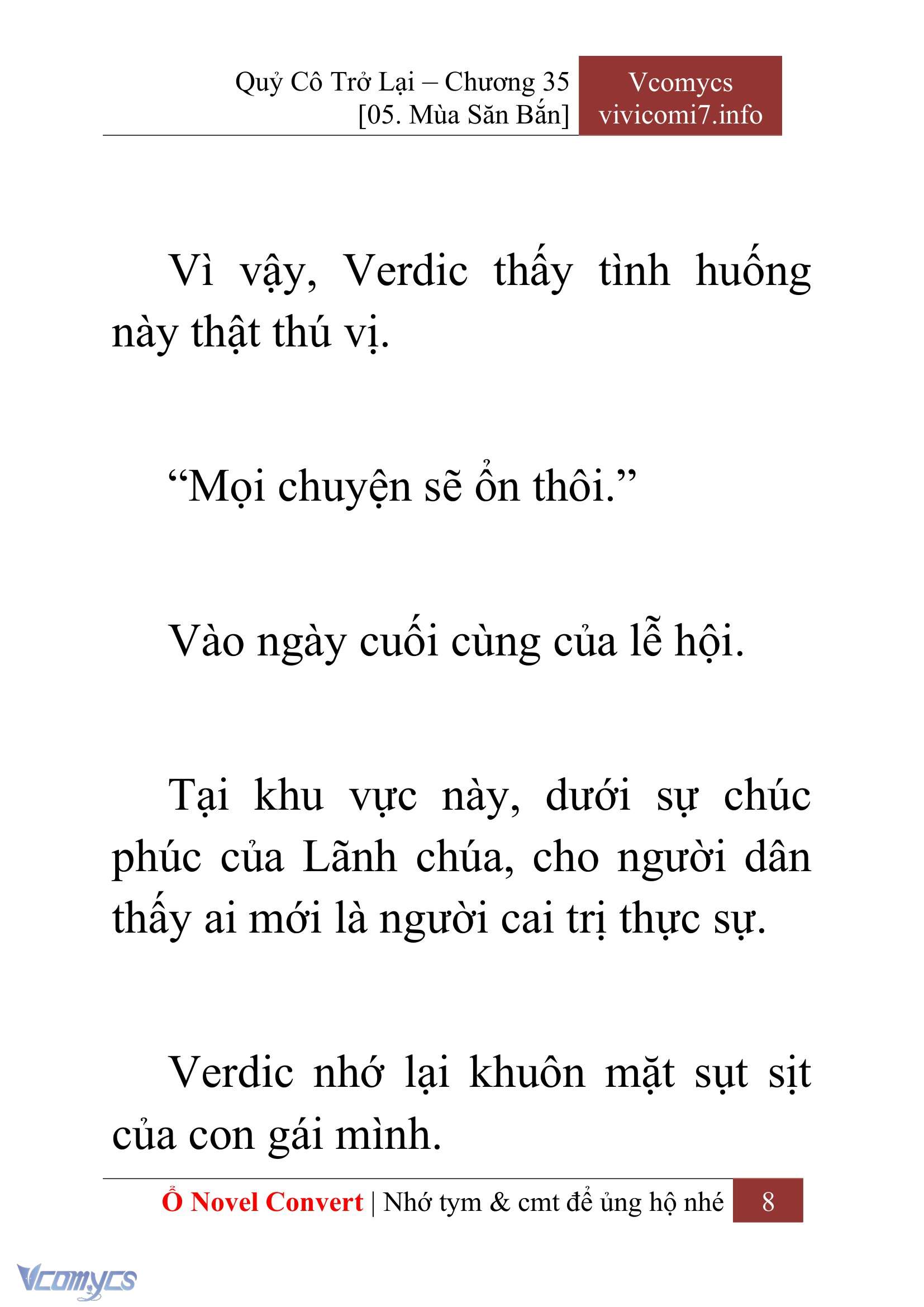 [Novel] Quý Cô Trở Lại Chap 35 - Trang 2