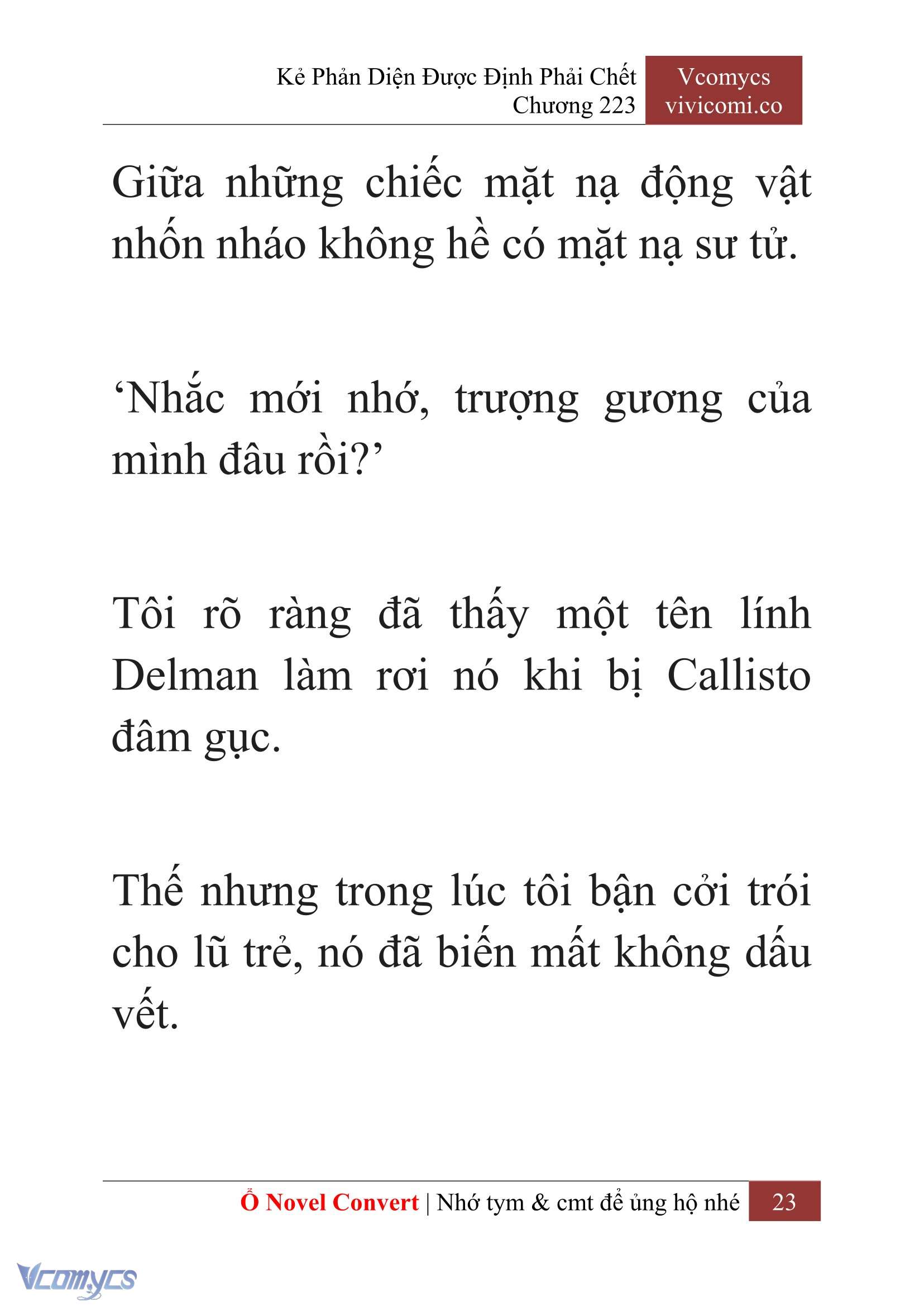 [Novel] Kẻ Phản Diện Được Định Phải Chết Chap 223 - Trang 2
