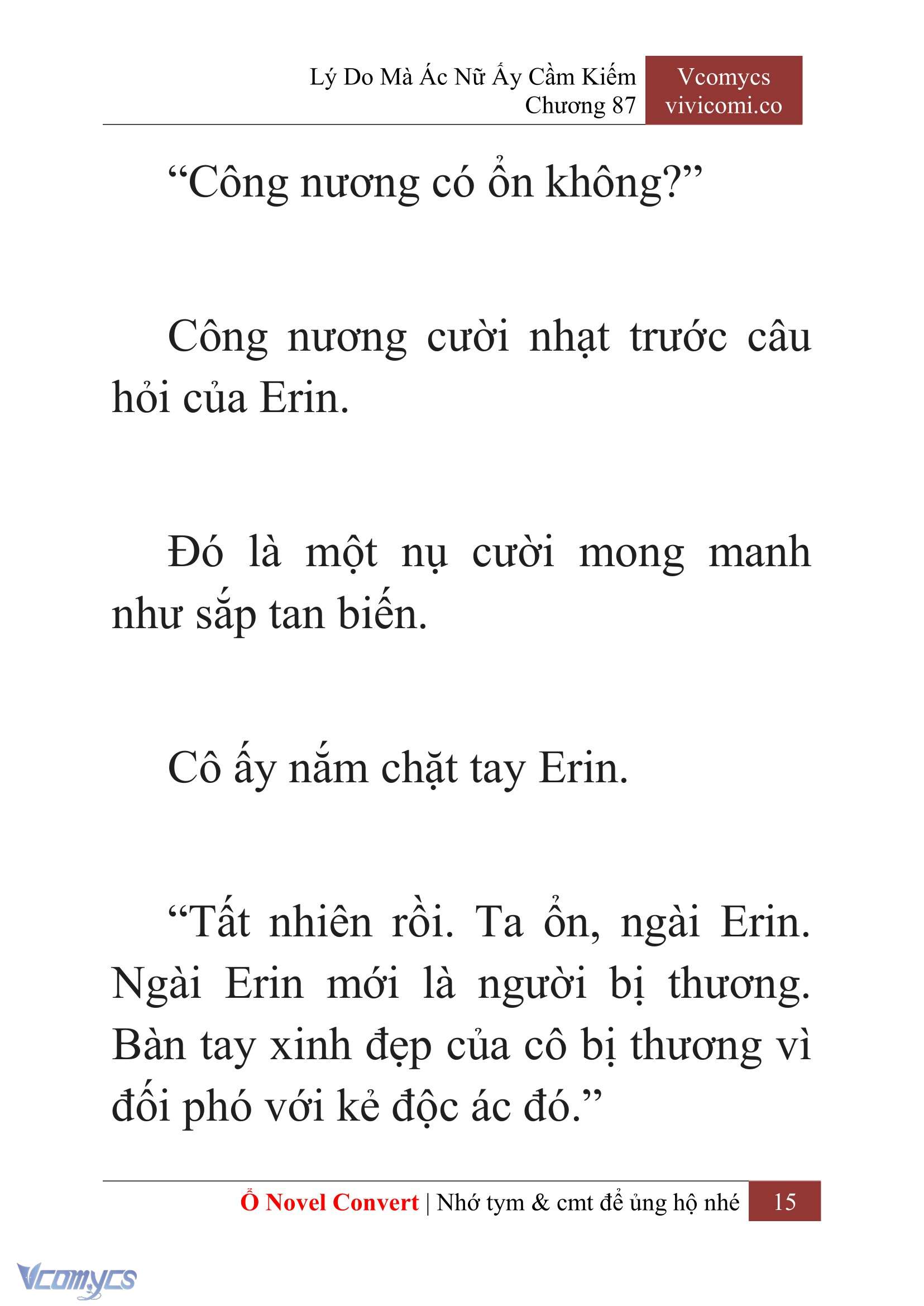 [Novel] Lý Do Mà Ác Nữ Ấy Cầm Kiếm Chap 87 - Trang 2