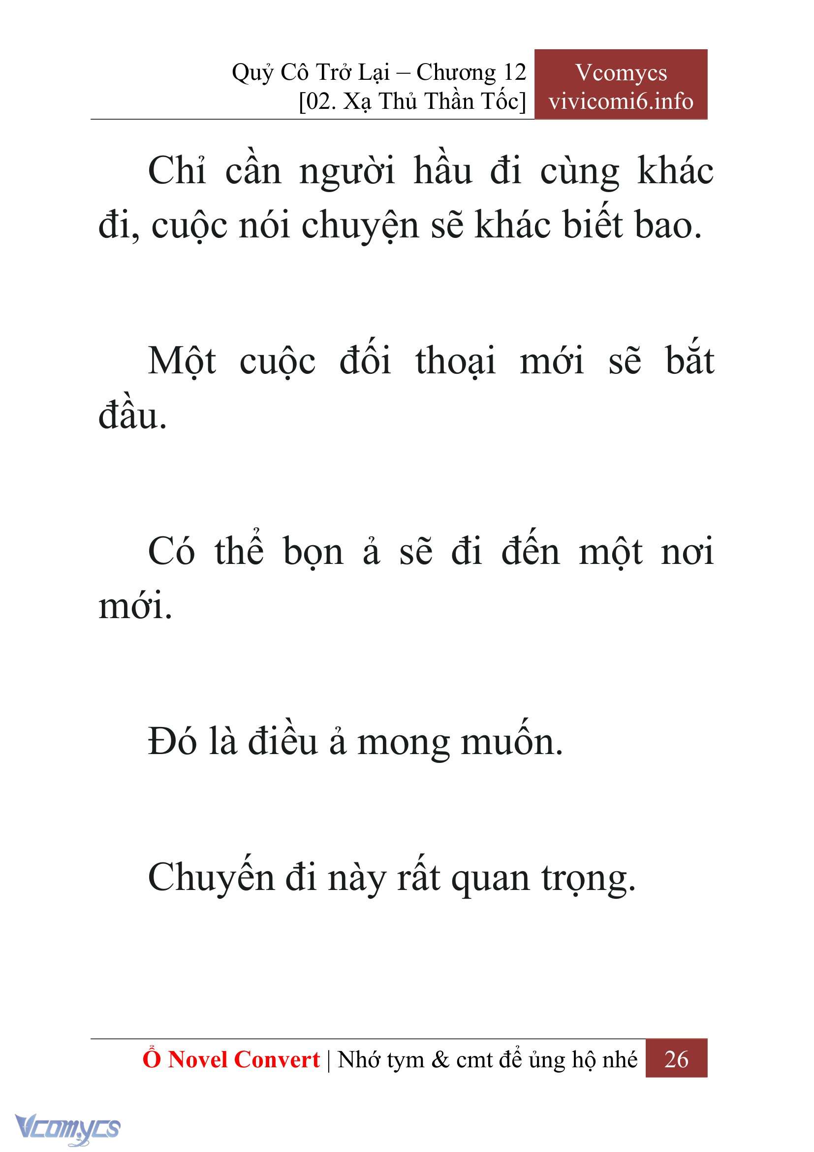 [Novel] Quý Cô Trở Lại Chap 12 - Trang 2