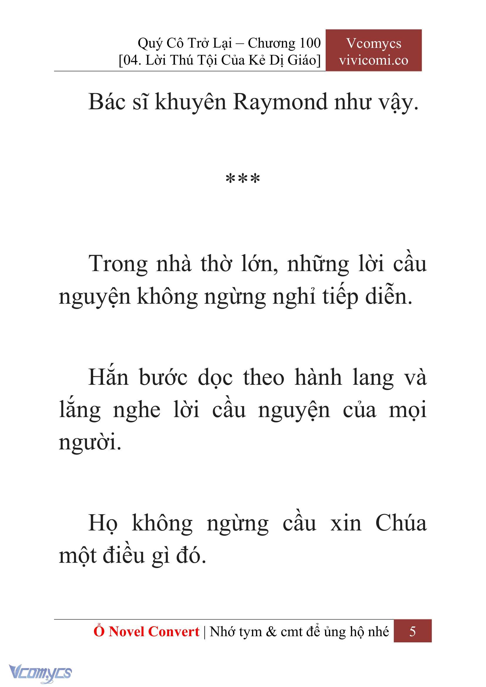 [Novel] Quý Cô Trở Lại Chap 100 - Trang 2