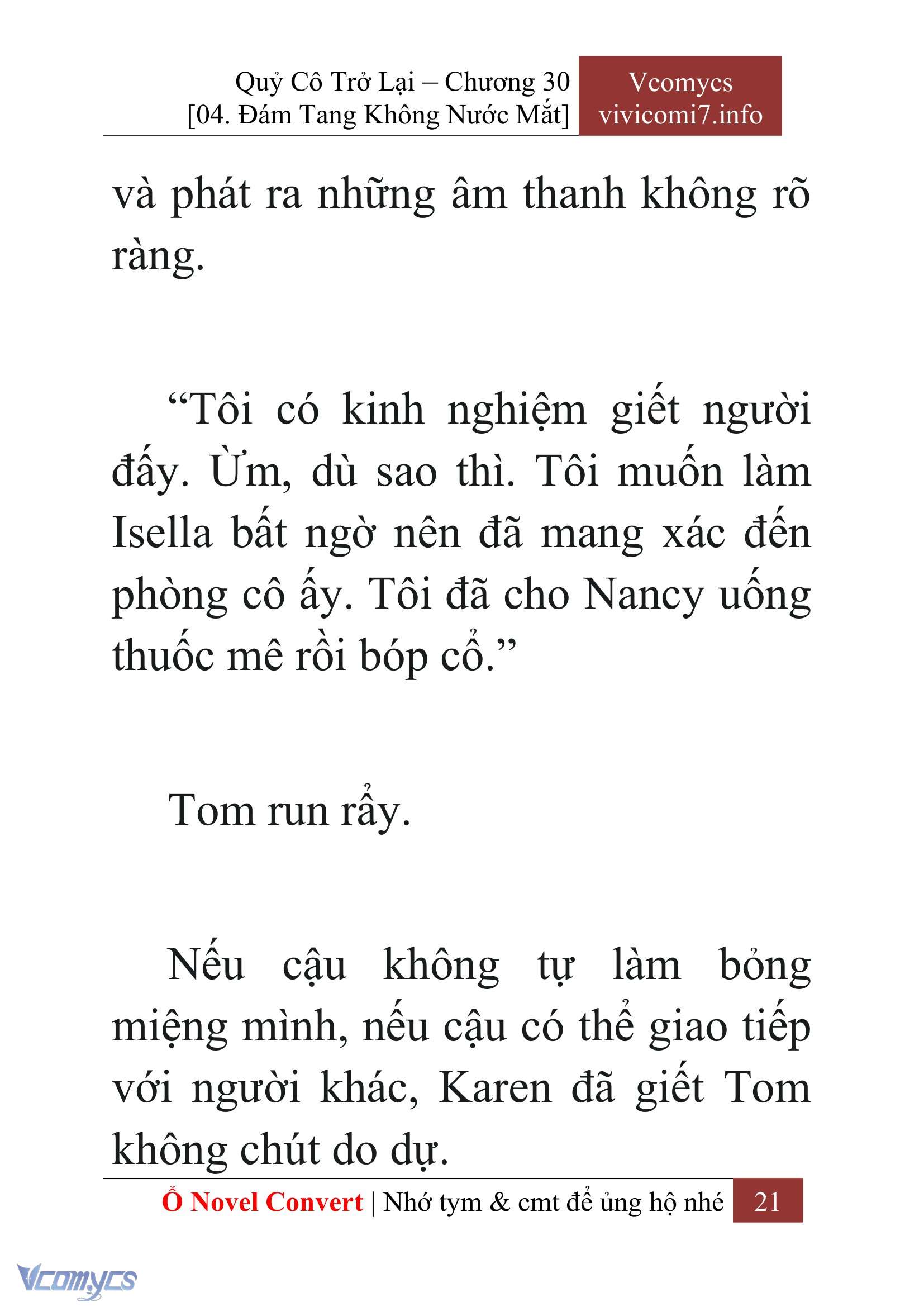 [Novel] Quý Cô Trở Lại Chap 30 - Trang 2