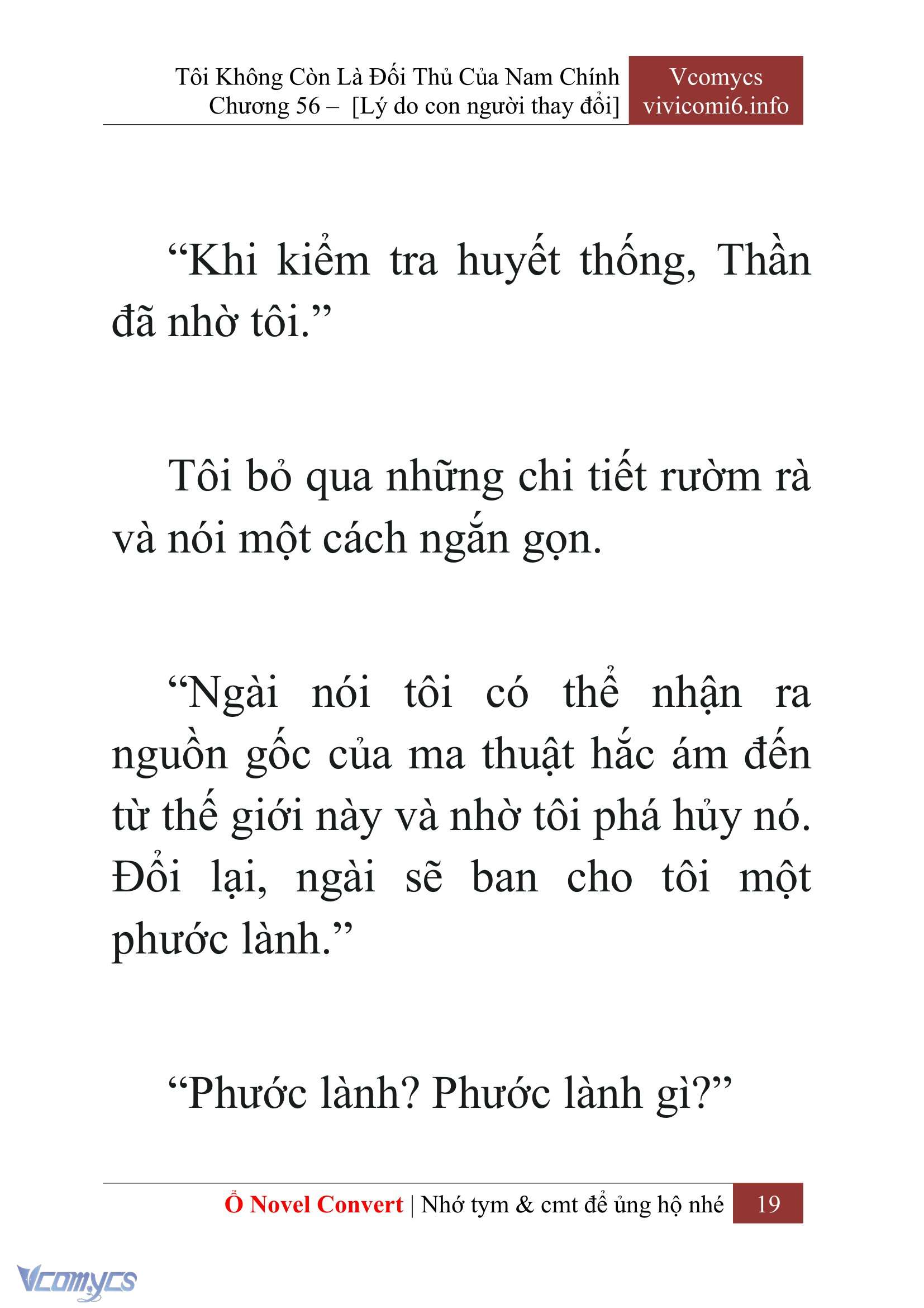 [Novel] Tôi Không Còn Là Đối Thủ Của Nam Chính Chap 56 - Trang 2