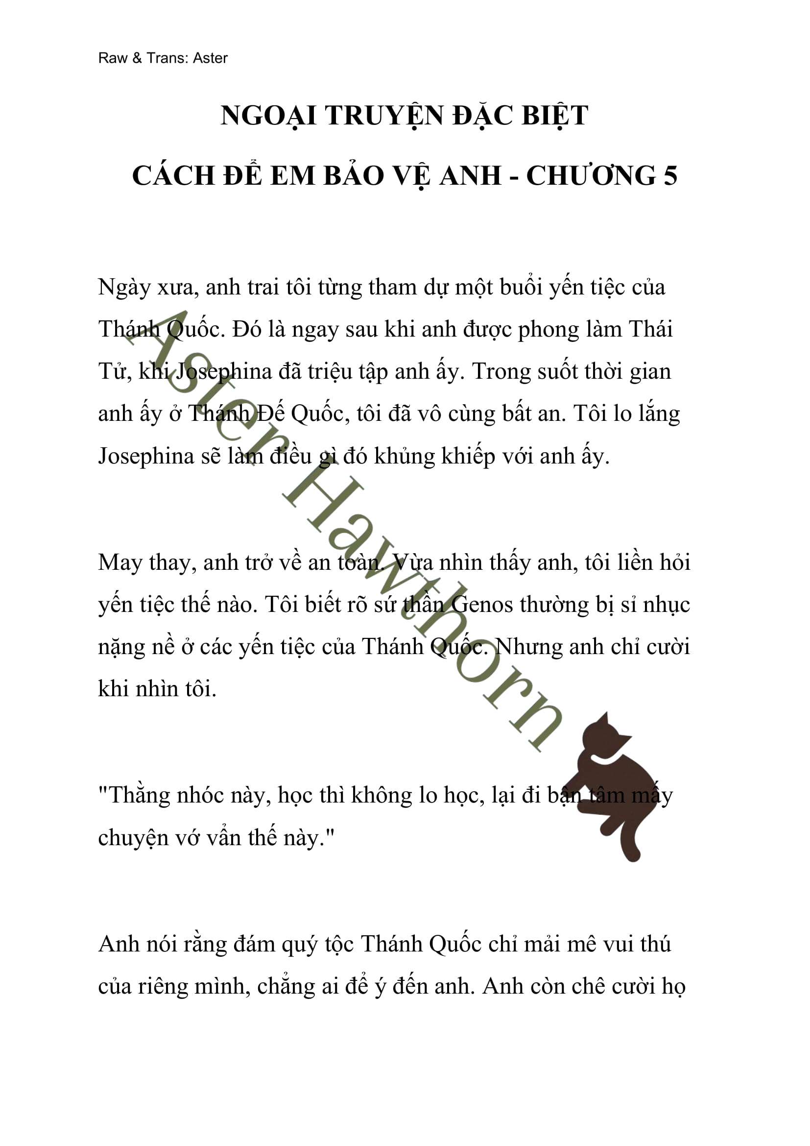 [NOVEL] Ngoại Truyện Cách Để Em Bảo Vệ Anh Chap 59 - Trang 2