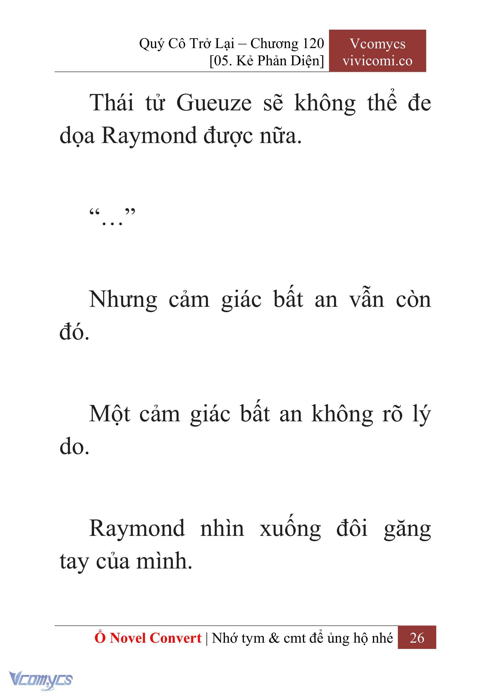 [Novel] Quý Cô Trở Lại Chap 120 - Trang 2