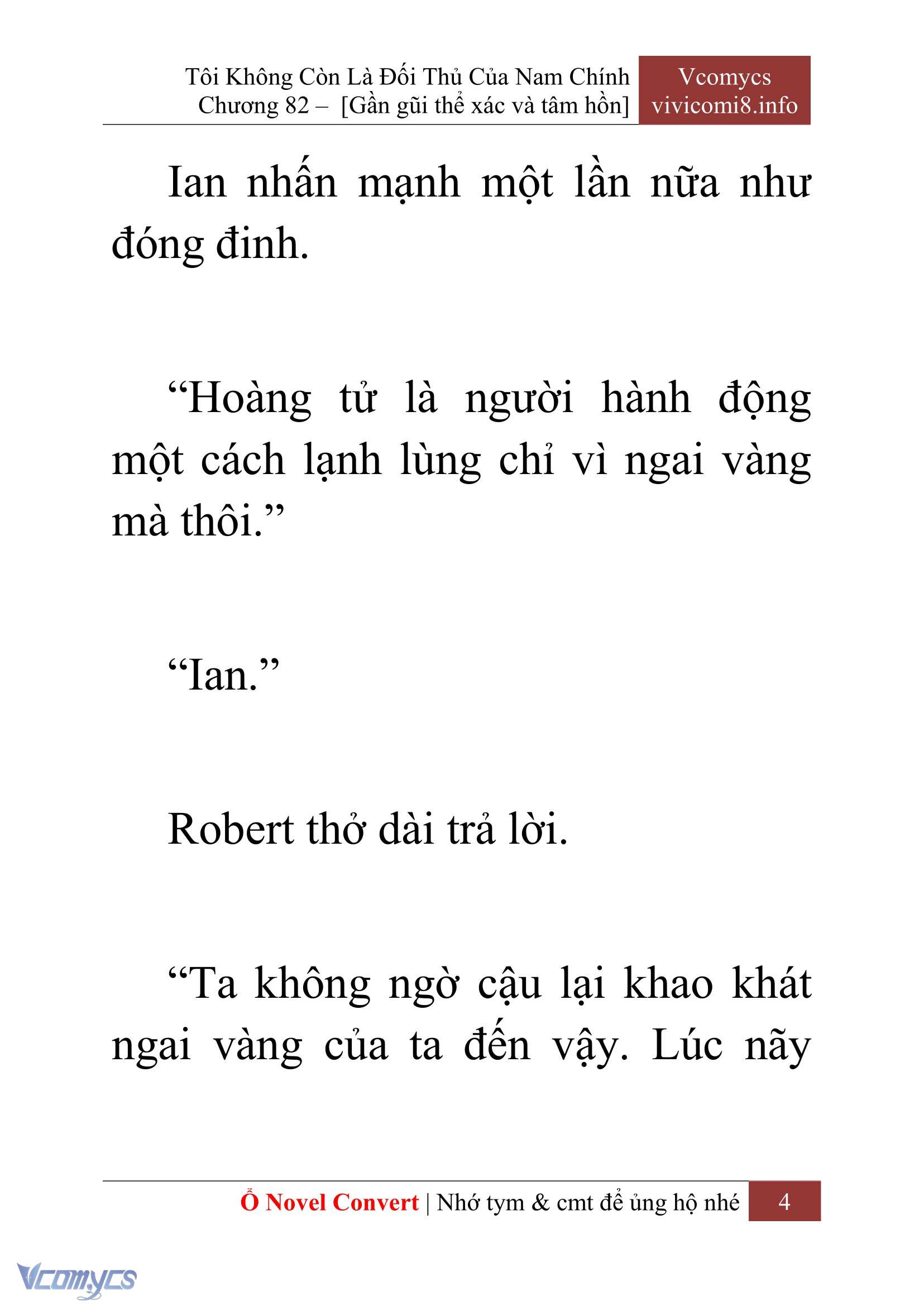 [Novel] Tôi Không Còn Là Đối Thủ Của Nam Chính Chap 82 - Trang 2