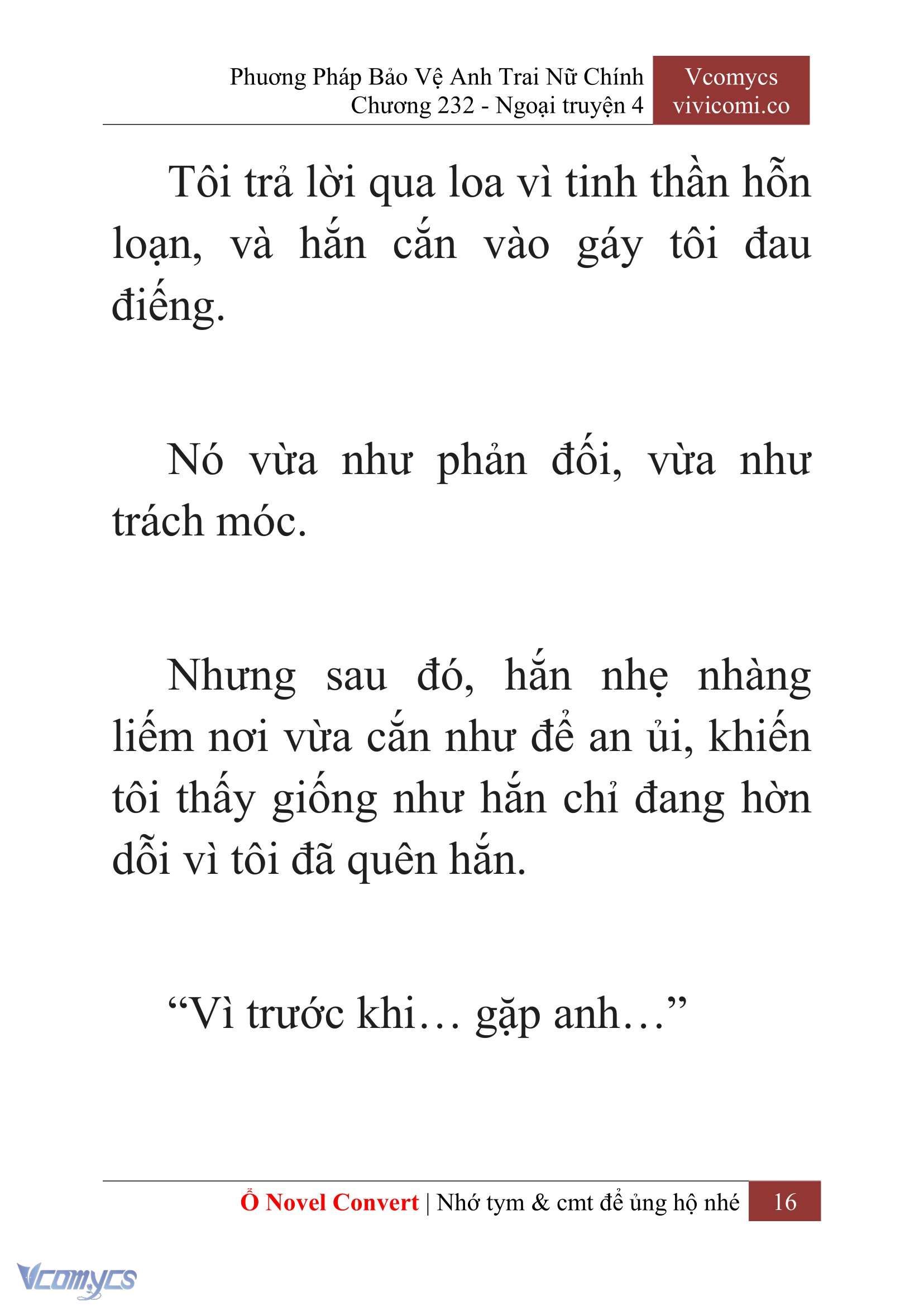 [Novel] Phương Pháp Bảo Vệ Anh Trai Nữ Chính Chap 232 - Trang 2